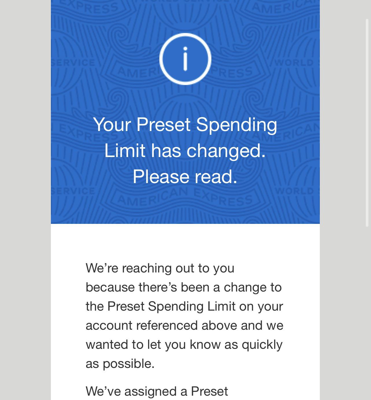 Amex Platinum new preset spending limit? r/AmexPlatinum