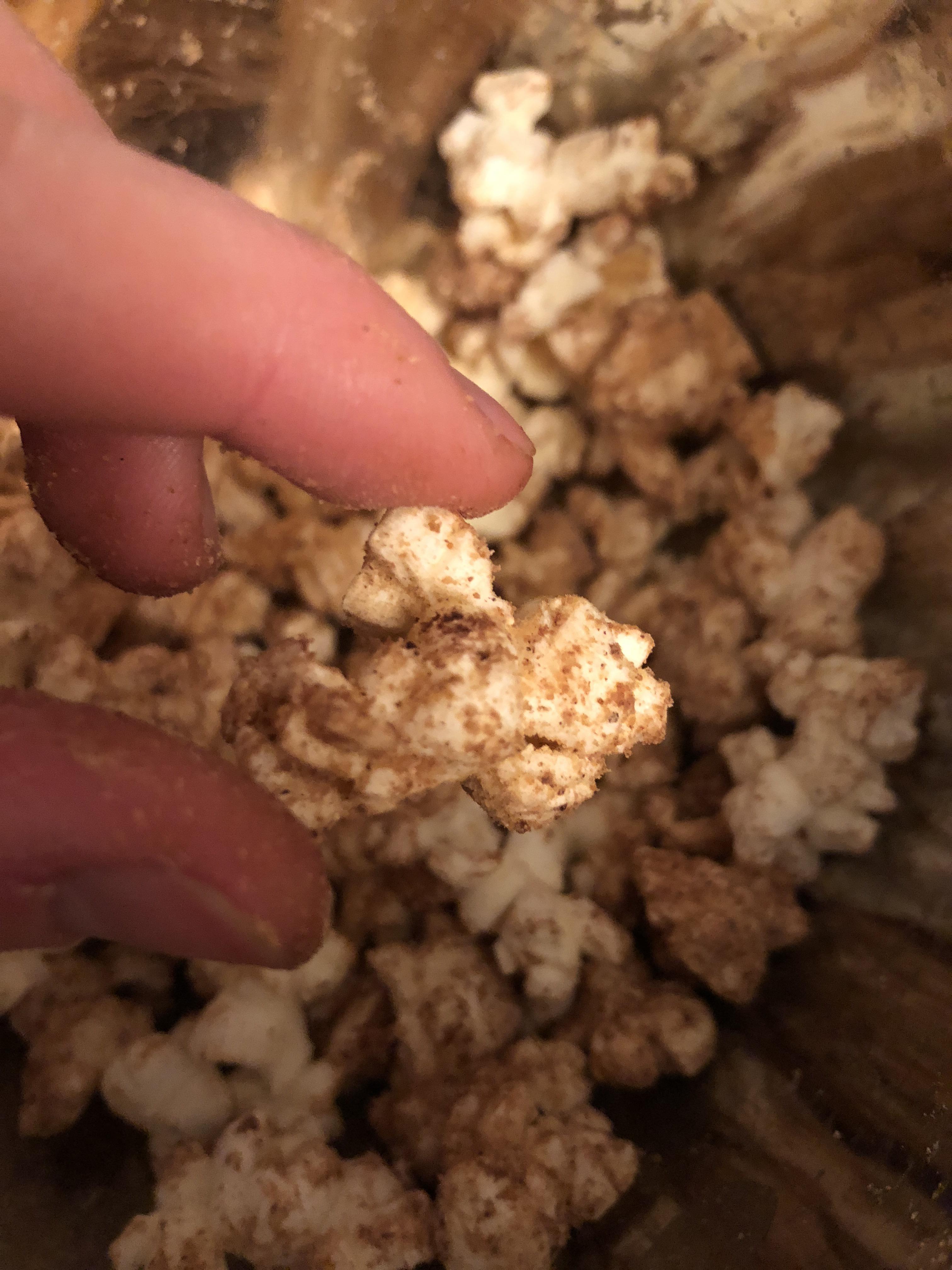 Reese’s popcorn Kettle corn, powdered peanut butter and cocoa powder