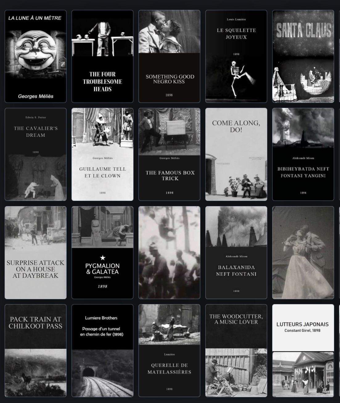 Your top ten/favorites of 1898 random year in review r/Letterboxd