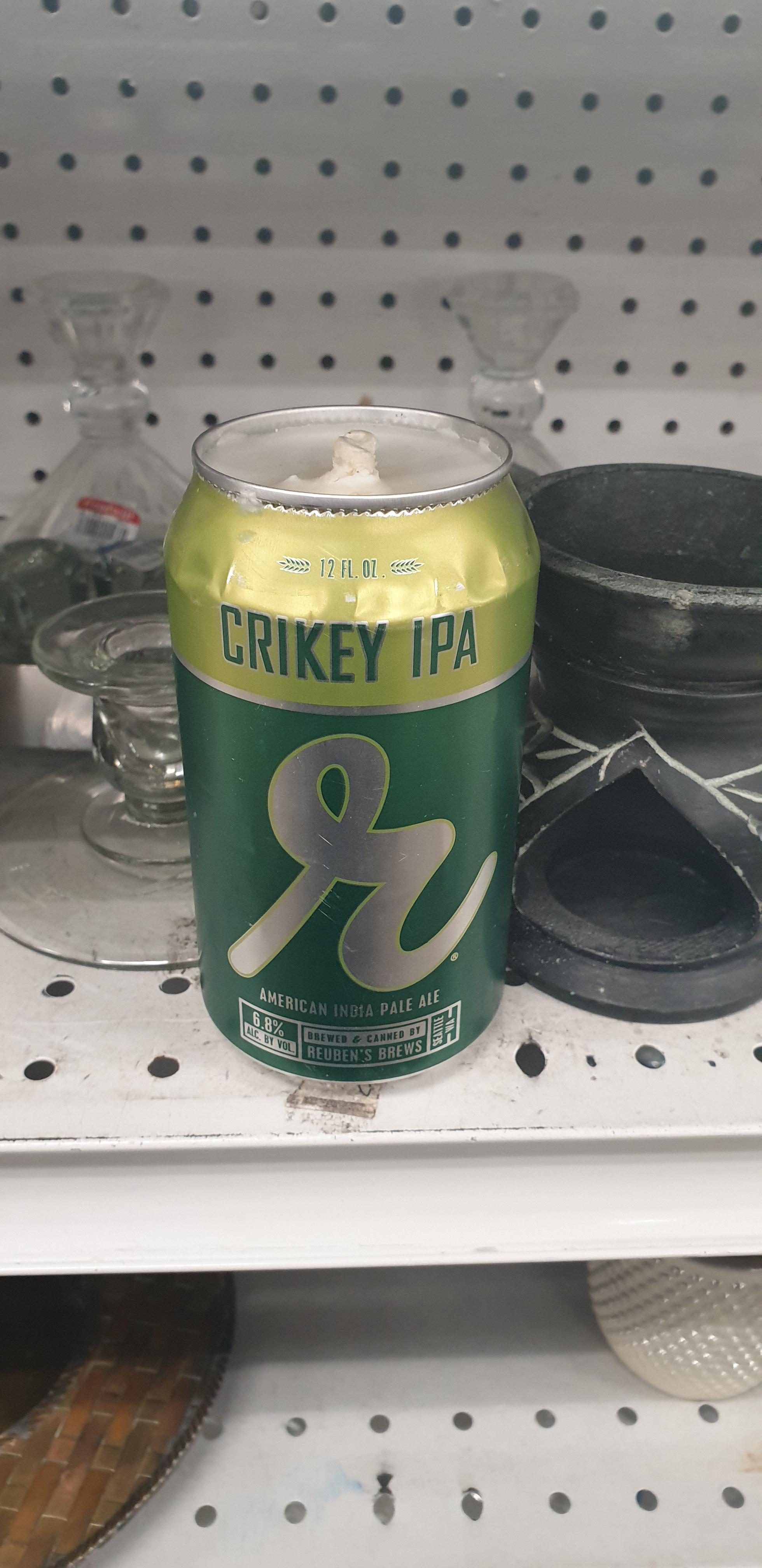 Crikey! Why use a beer can as a candle holder? r/DiWHY