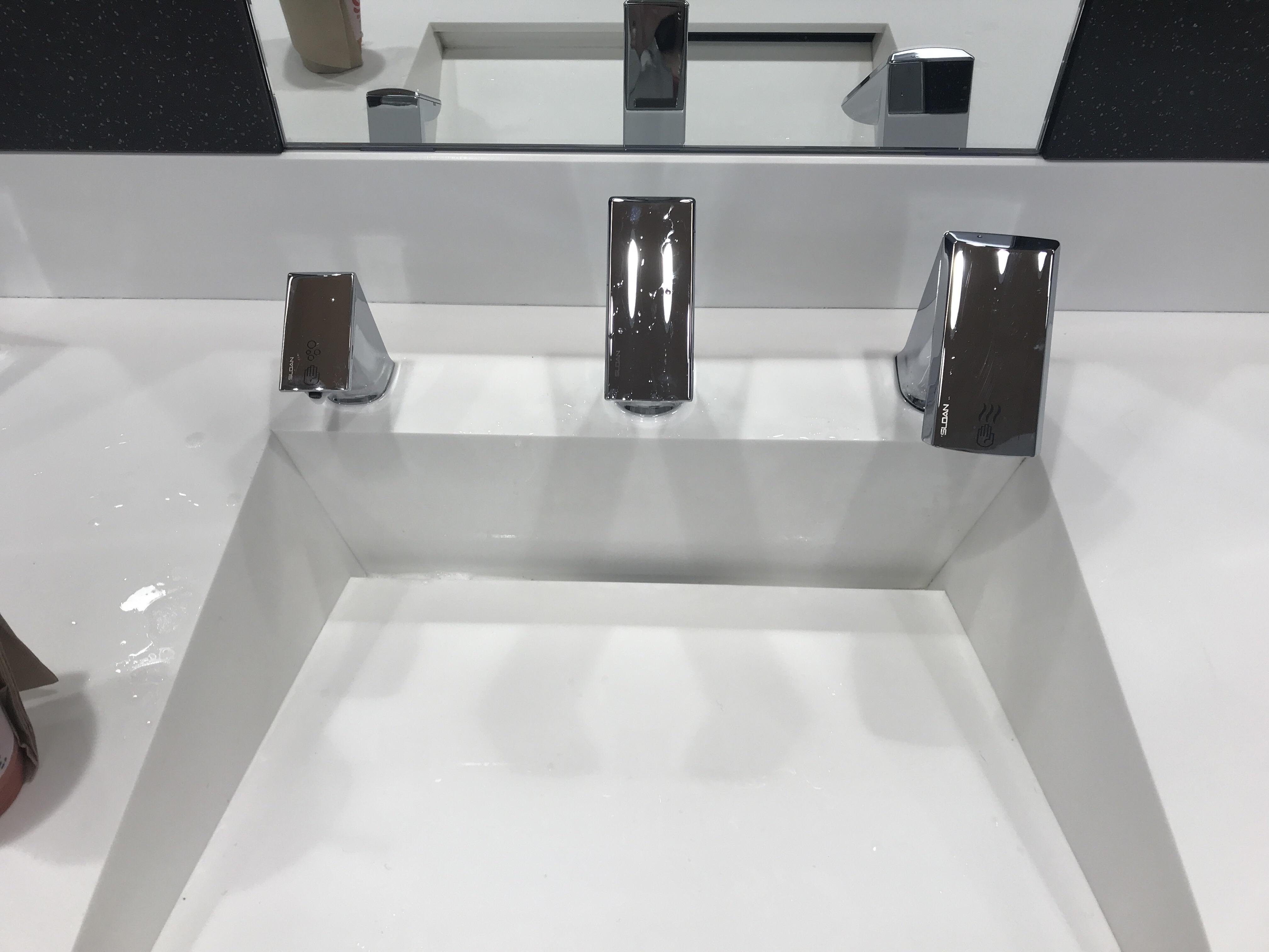 These sinks have built in hand dryers r/mildlyinteresting