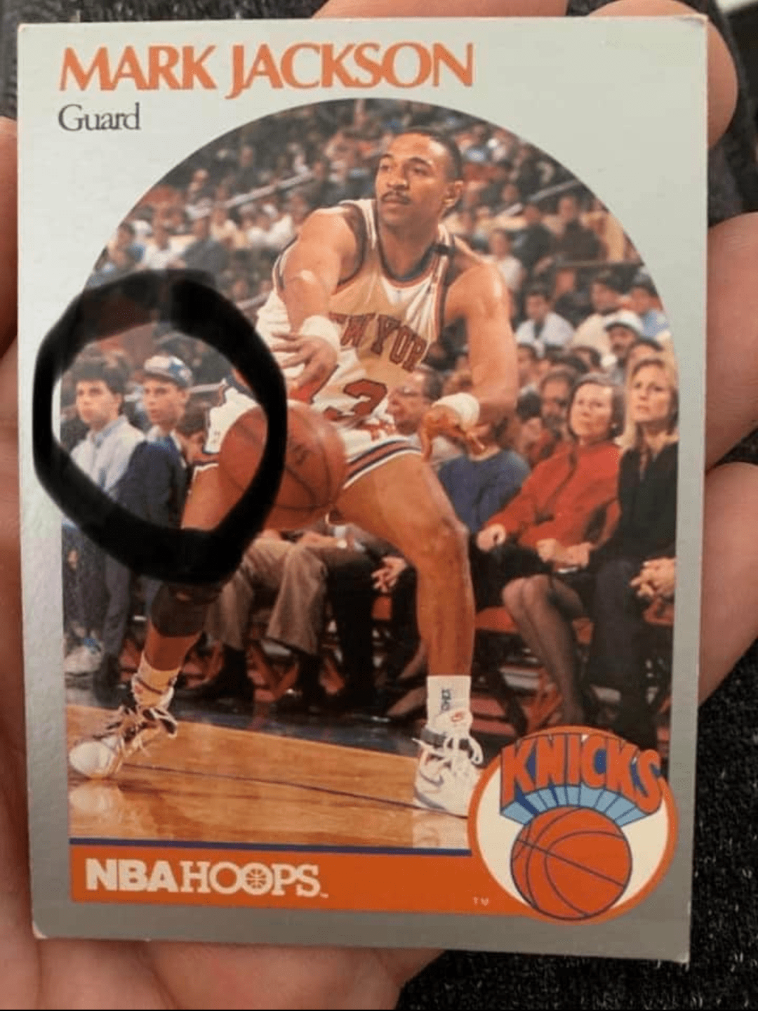 Mark Jackson Menendez Brothers Card / Mark Jackson New York Knicks 1990 91 Hoops Lyle Erik