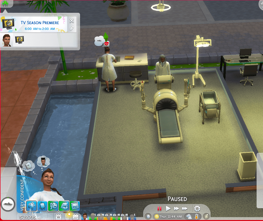 My sim gave birth at the hospital but there's no baby... r/Sims4