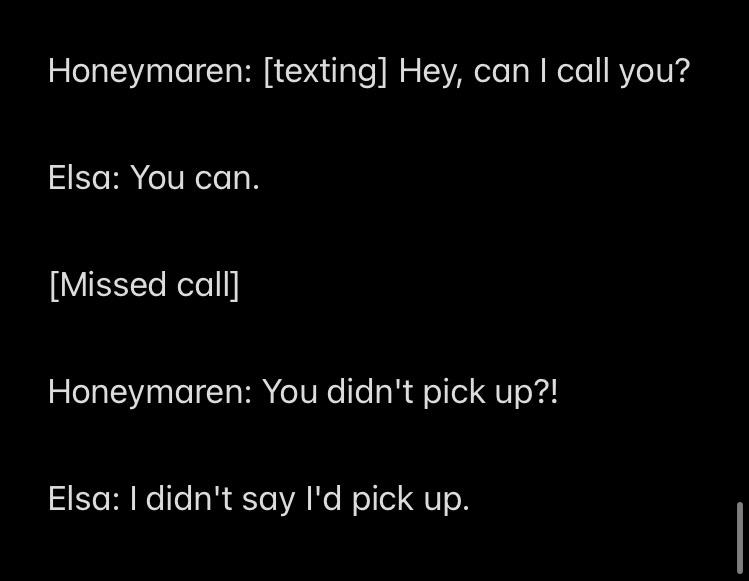 Can i call you? r/Elsamaren