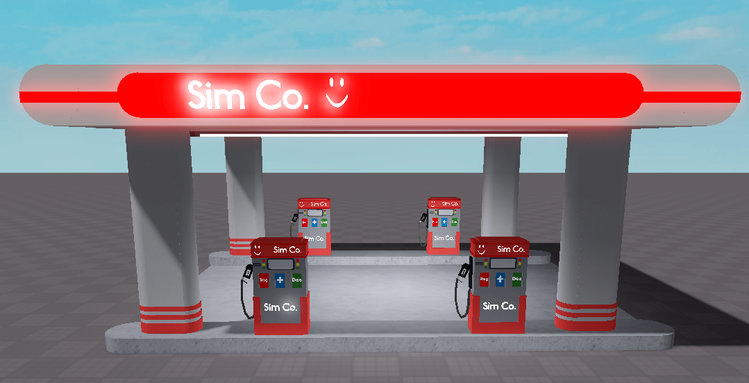 Bored and made a gas station. I'll add more later if u guys want. Guess