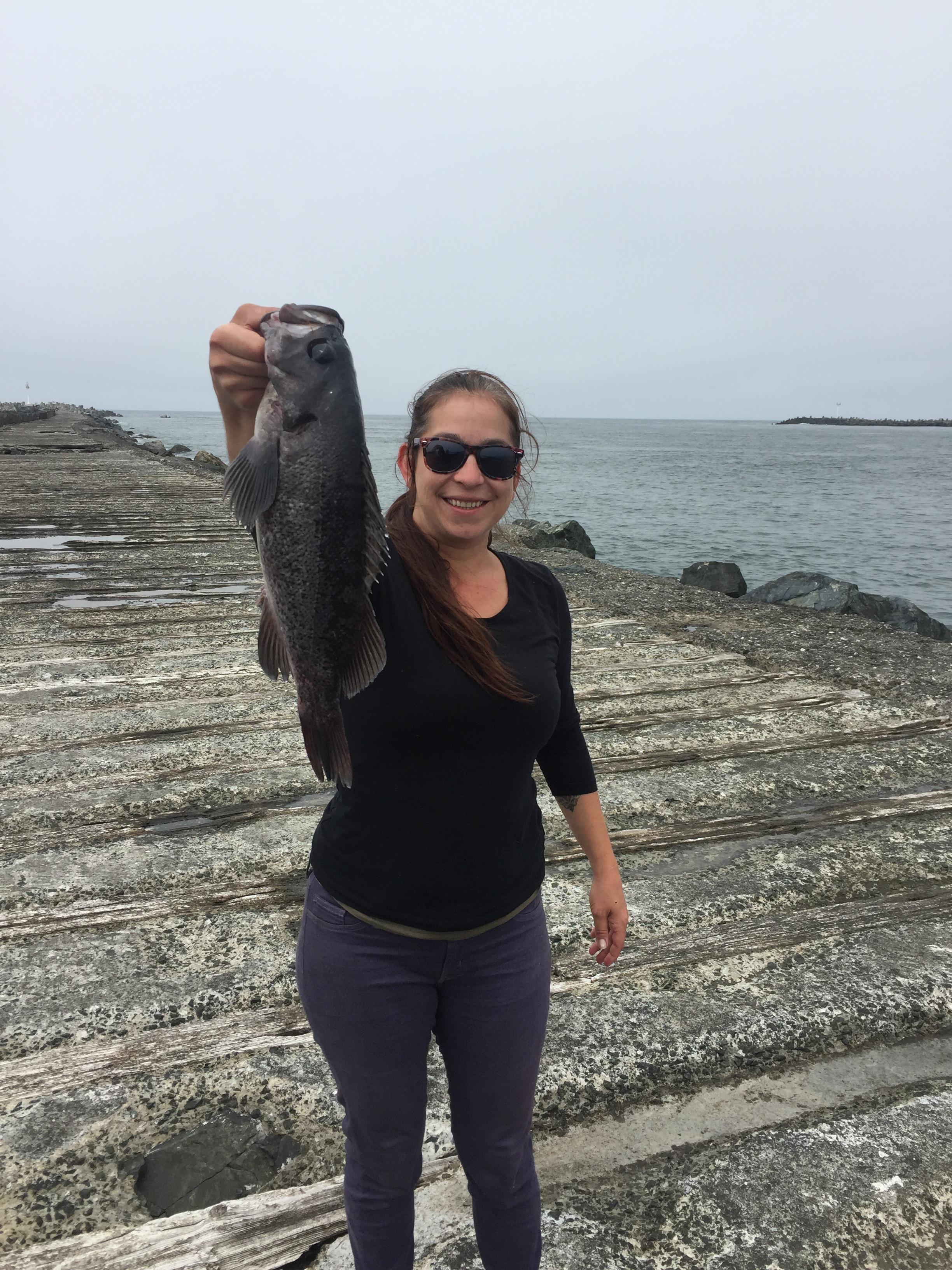 South Jetty Humboldt Bay Blue Rock Fish r/Fishing