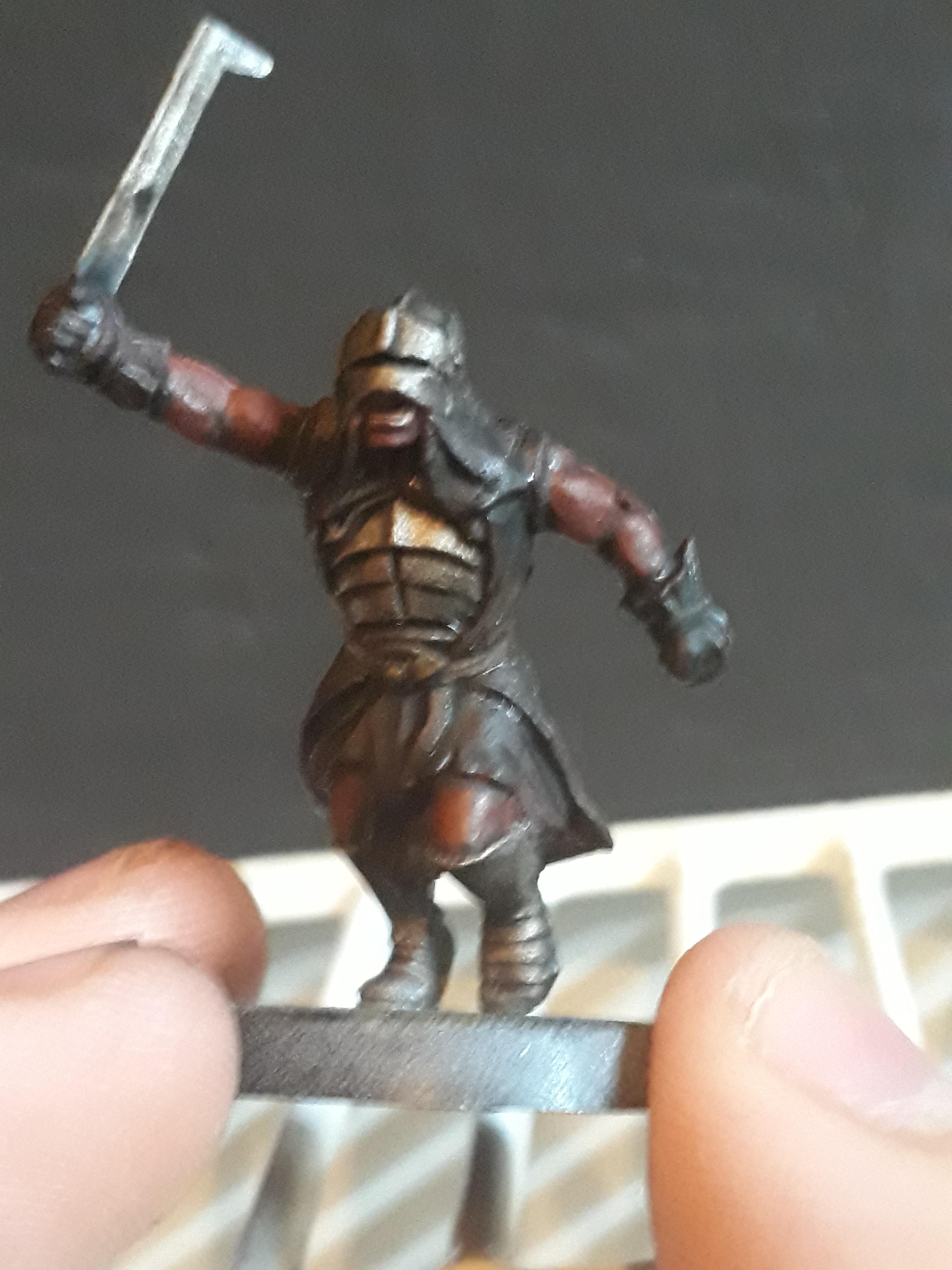 My first time painting miniatures I think this is pretty good for a