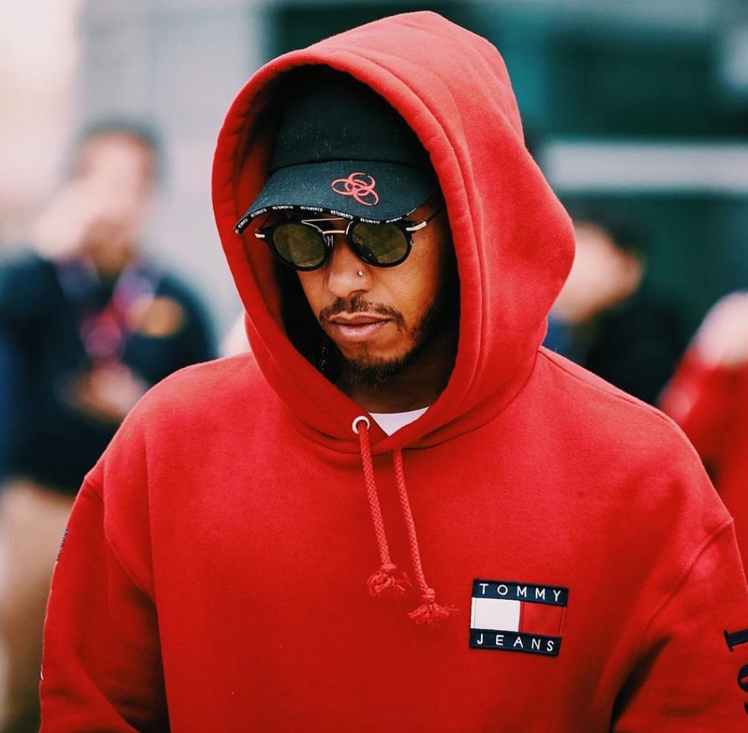 Lewis Hamilton red tommy jeans hoodie r/findfashion