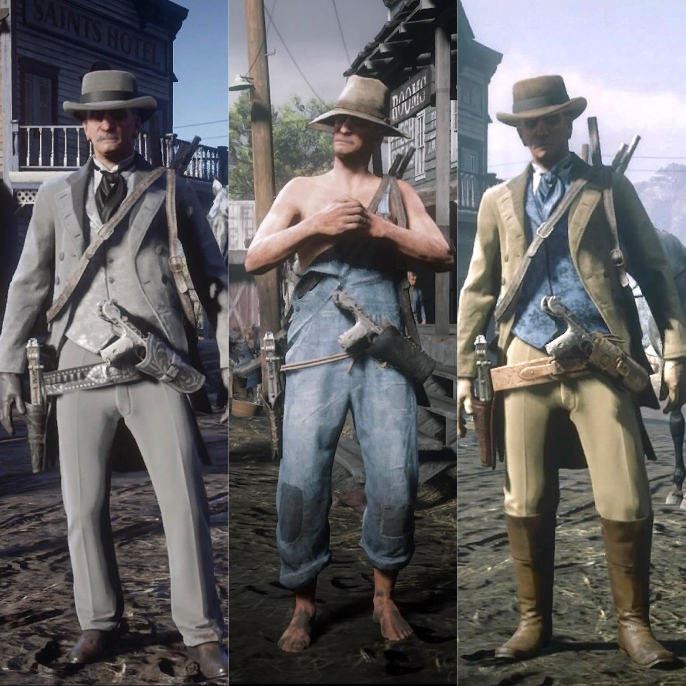 My 3 online outfits! r/reddeadfashion