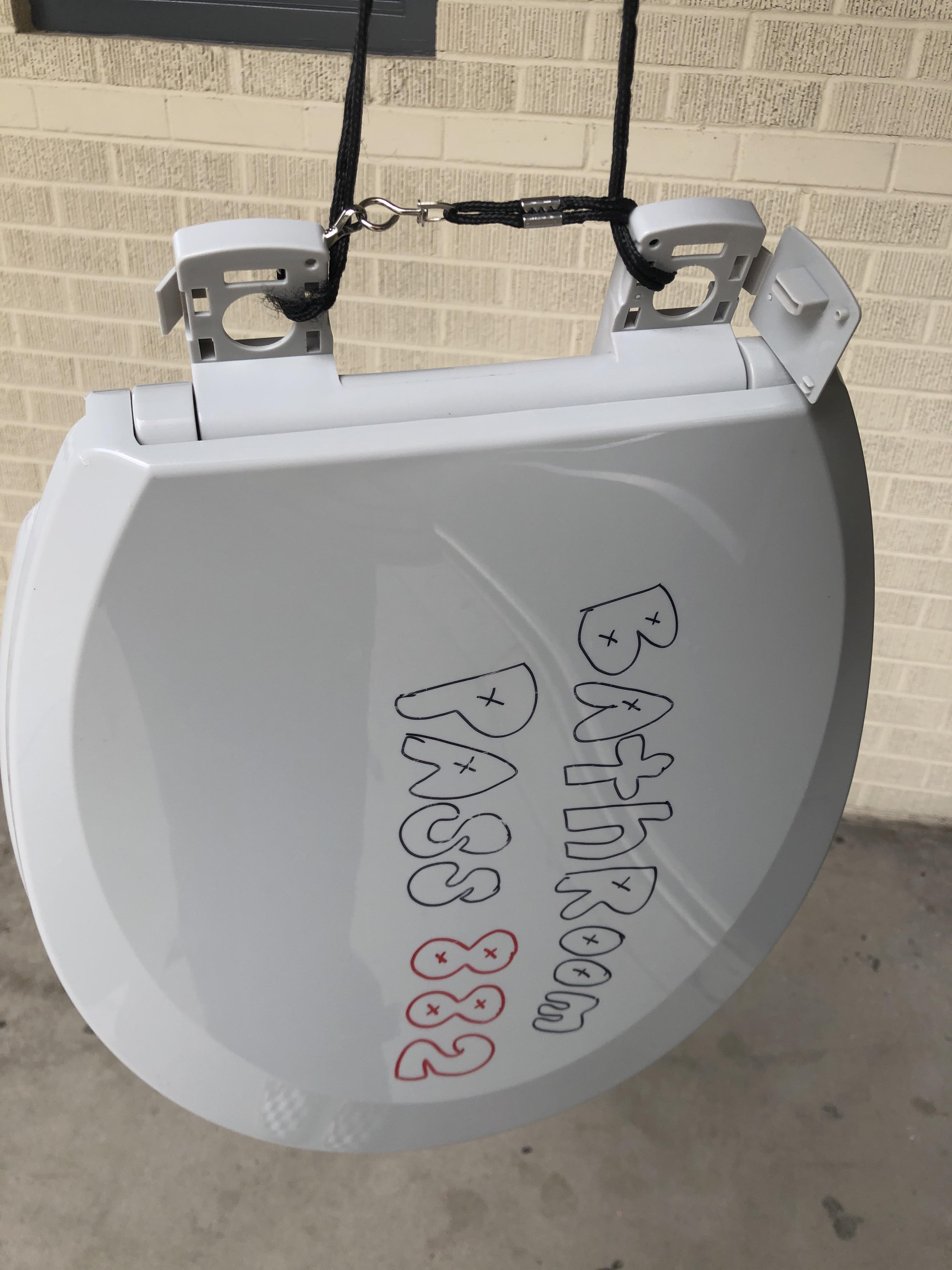 Didn’t they talk about bathroom pass / hall pass a little while ago