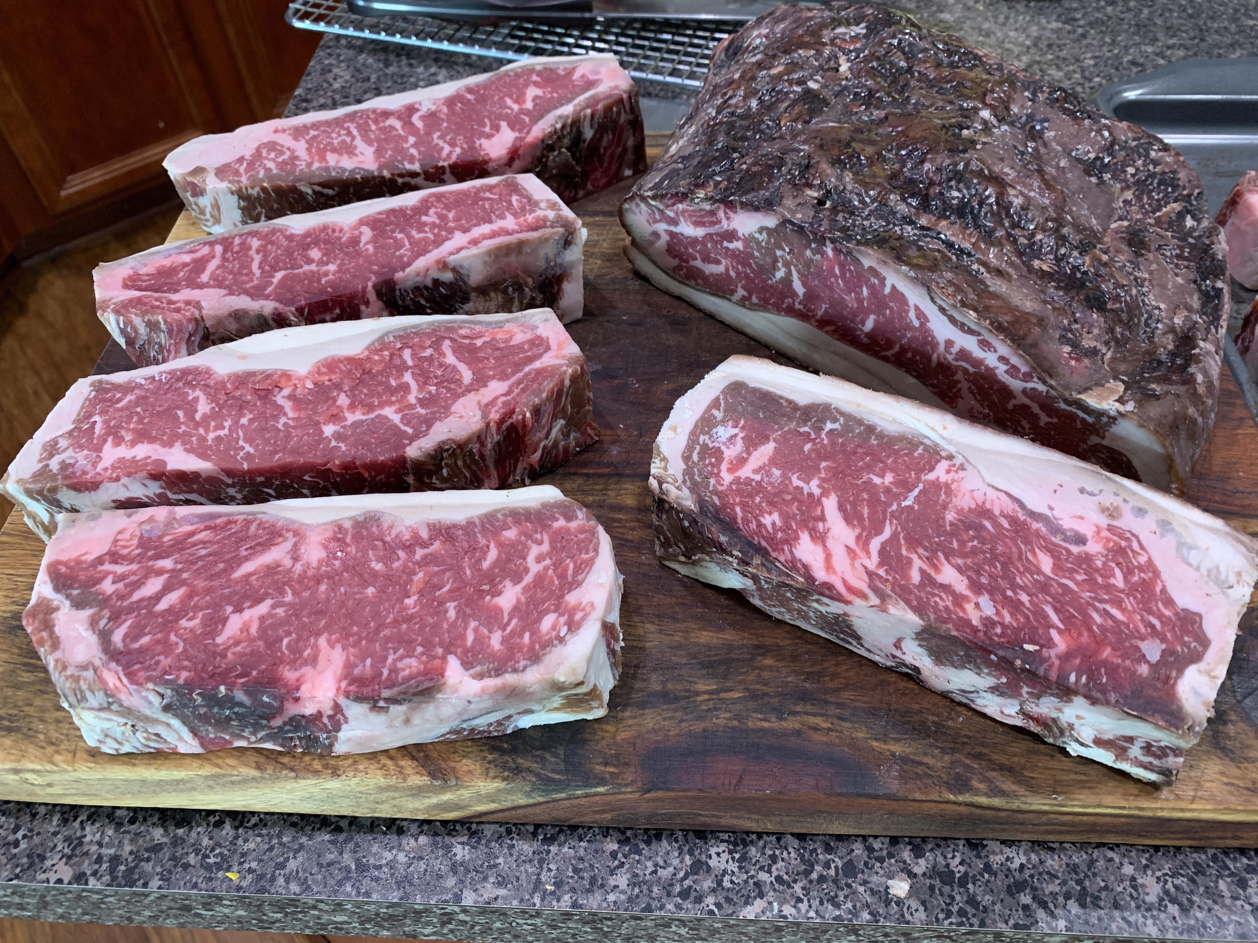 30 day dry aged prime NY Strip! r/steak