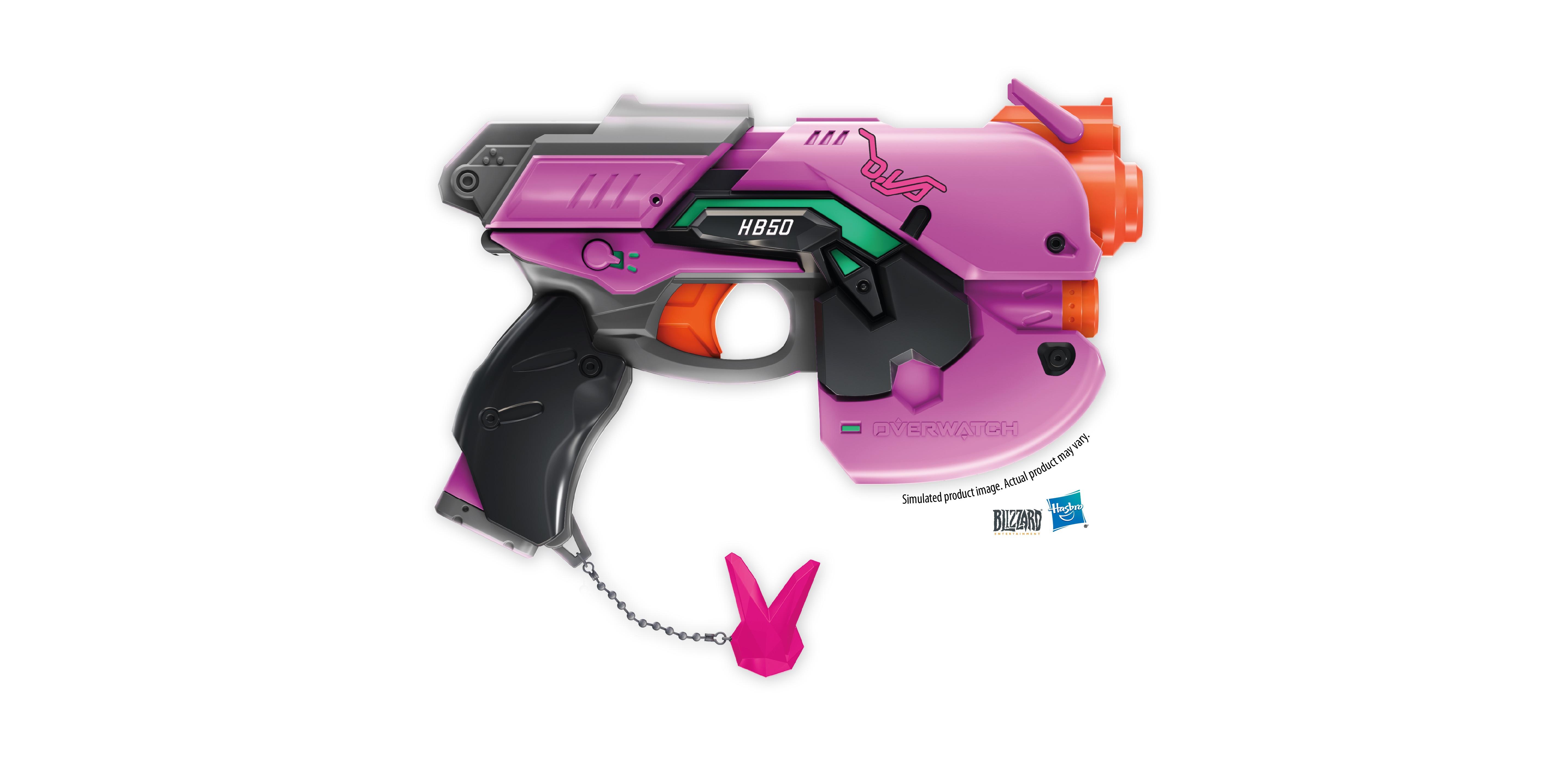 Nerf RIVAL Overwatch D.VA Blaster hires Nerf