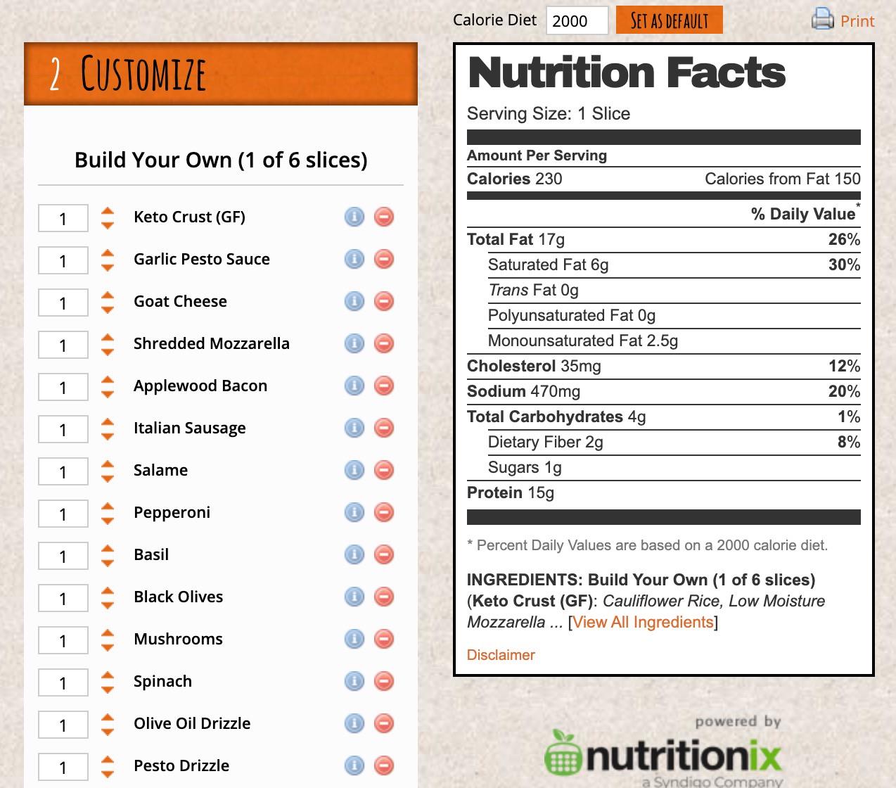 Blaze Pizza. So good. 3 slices for lunch, 3 for dinner. r/KetoConnect
