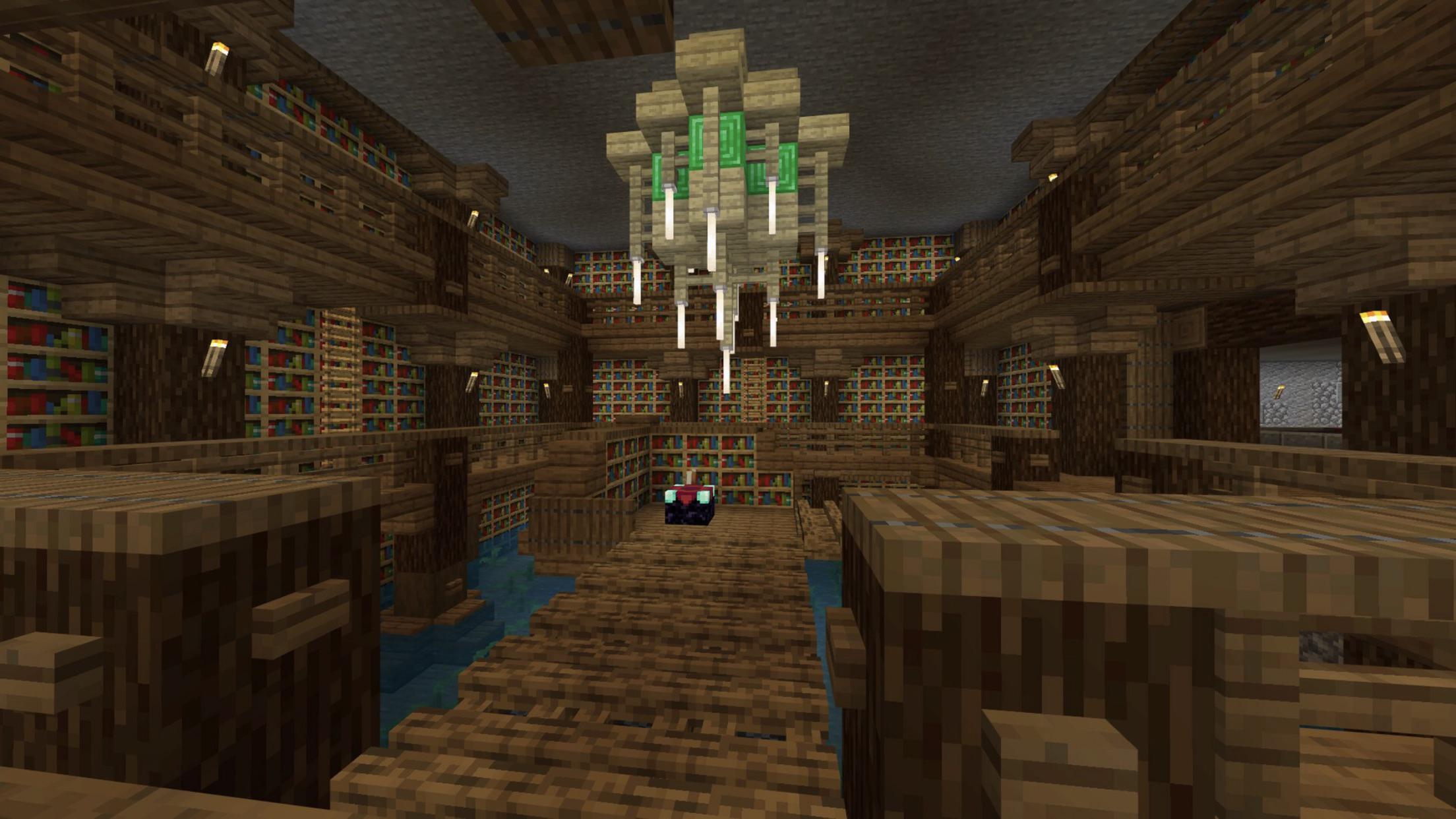 What are your thoughts on my Enchanting Room? Too much Spruce? r