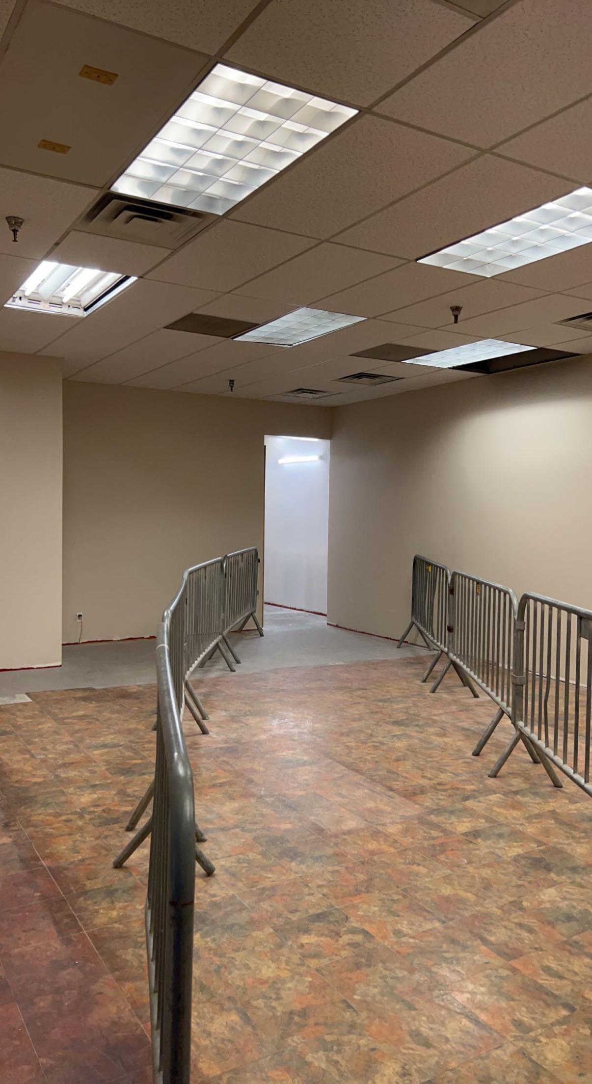 Trying to find my class and I fell through the floor, do I follow the