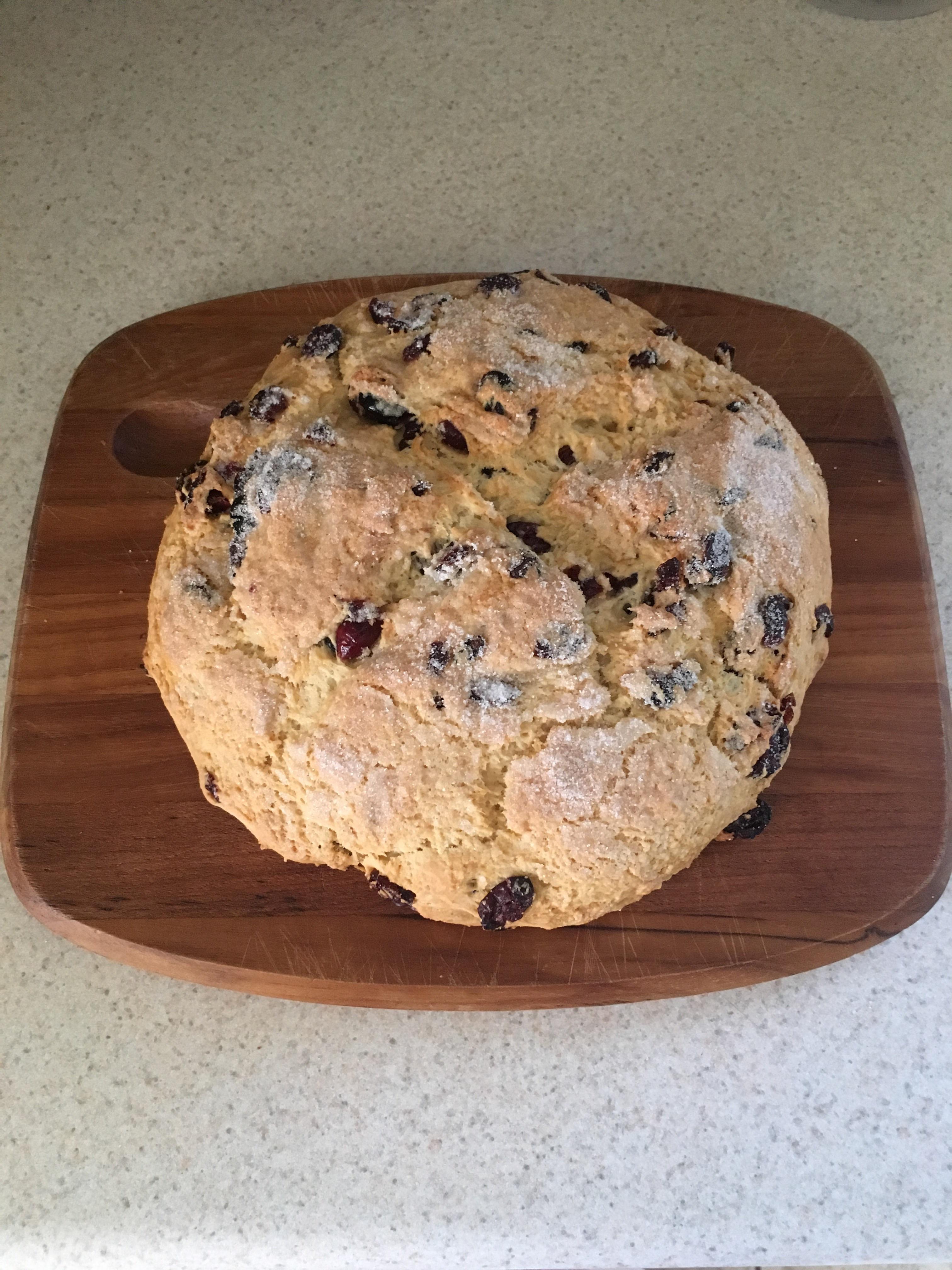 Irish Soda Bread with Cranberries. First attempt r/Baking
