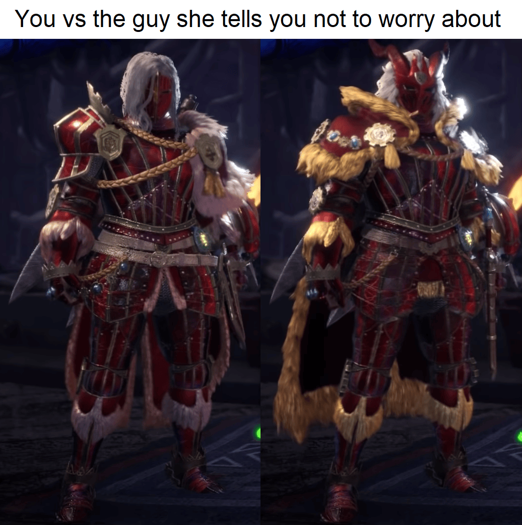 I really wish I could switch the looks of the Teostra Alpha and Beta