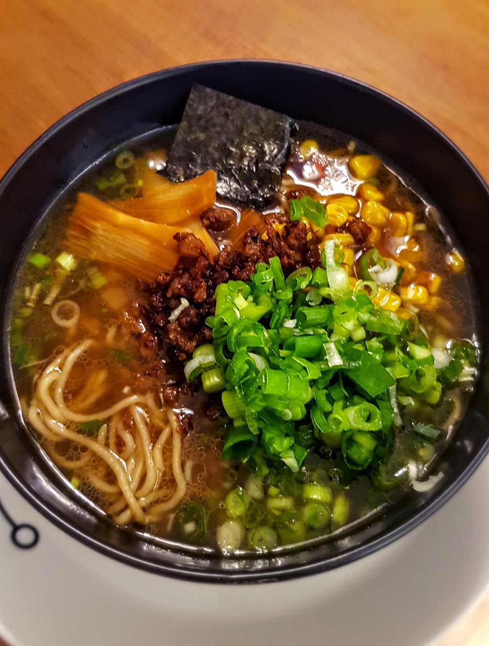 Homemade shoyu ramen made vegan. Really happy with this one! ramen