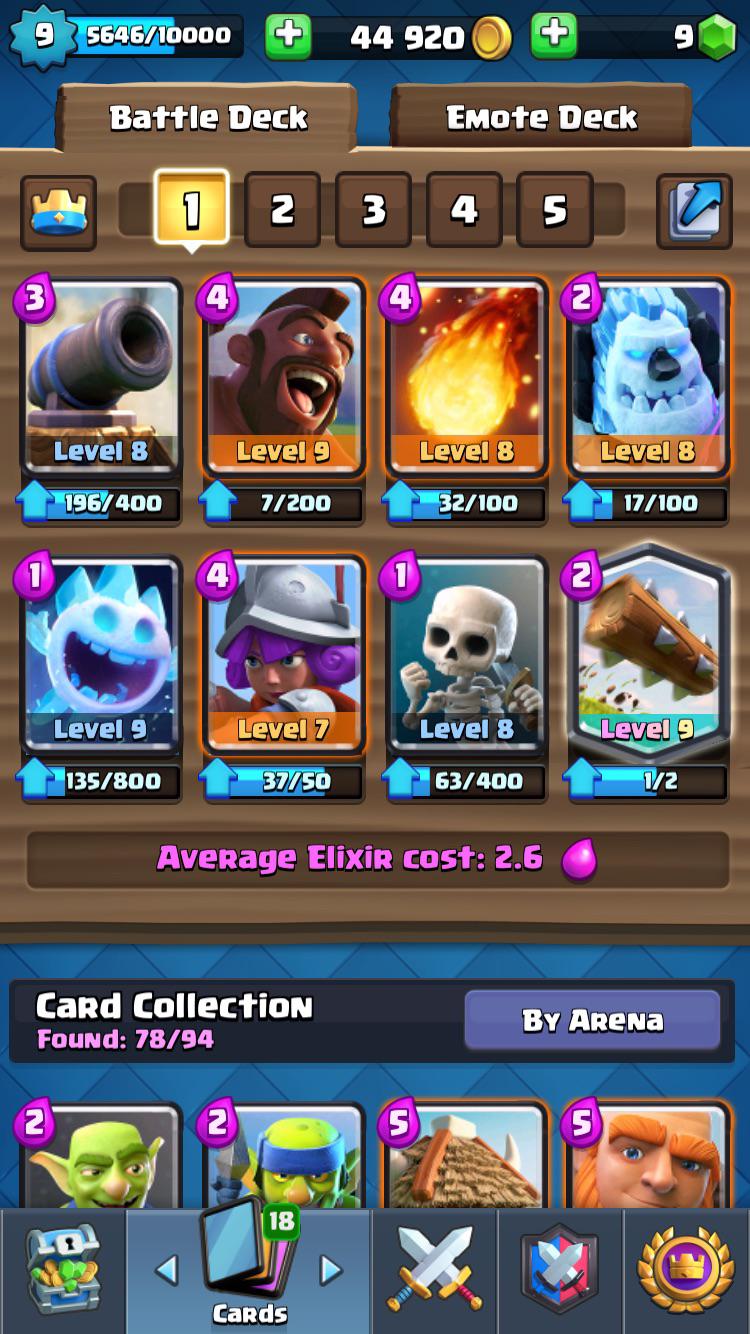Does anybody have a good Arena 10 deck? This is mine. Please do not use