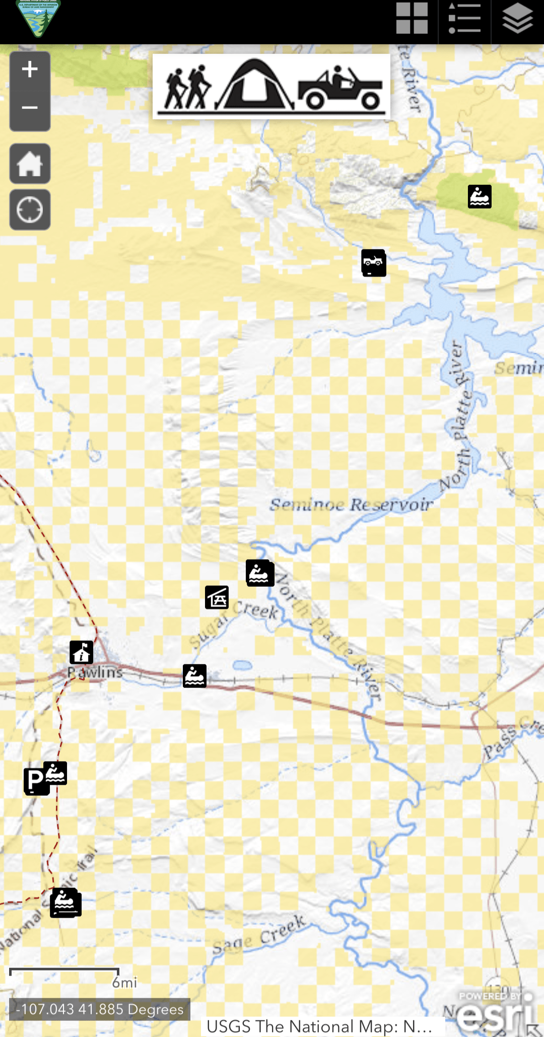 What's with the checker board pattern of BLM land near Rawlins, WY? r