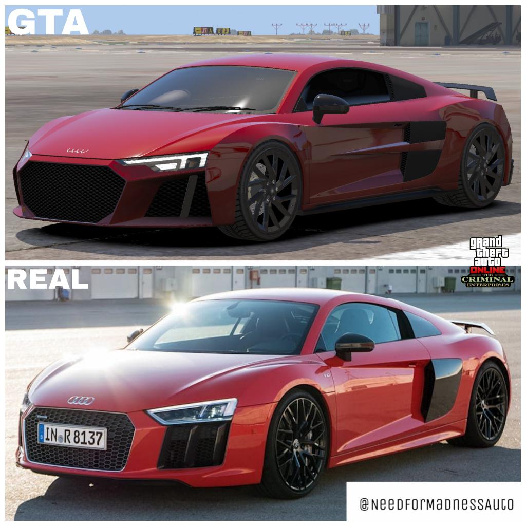 Obey 10F Vs Audi R8 Type 4s Coupe (2015) r/GTA
