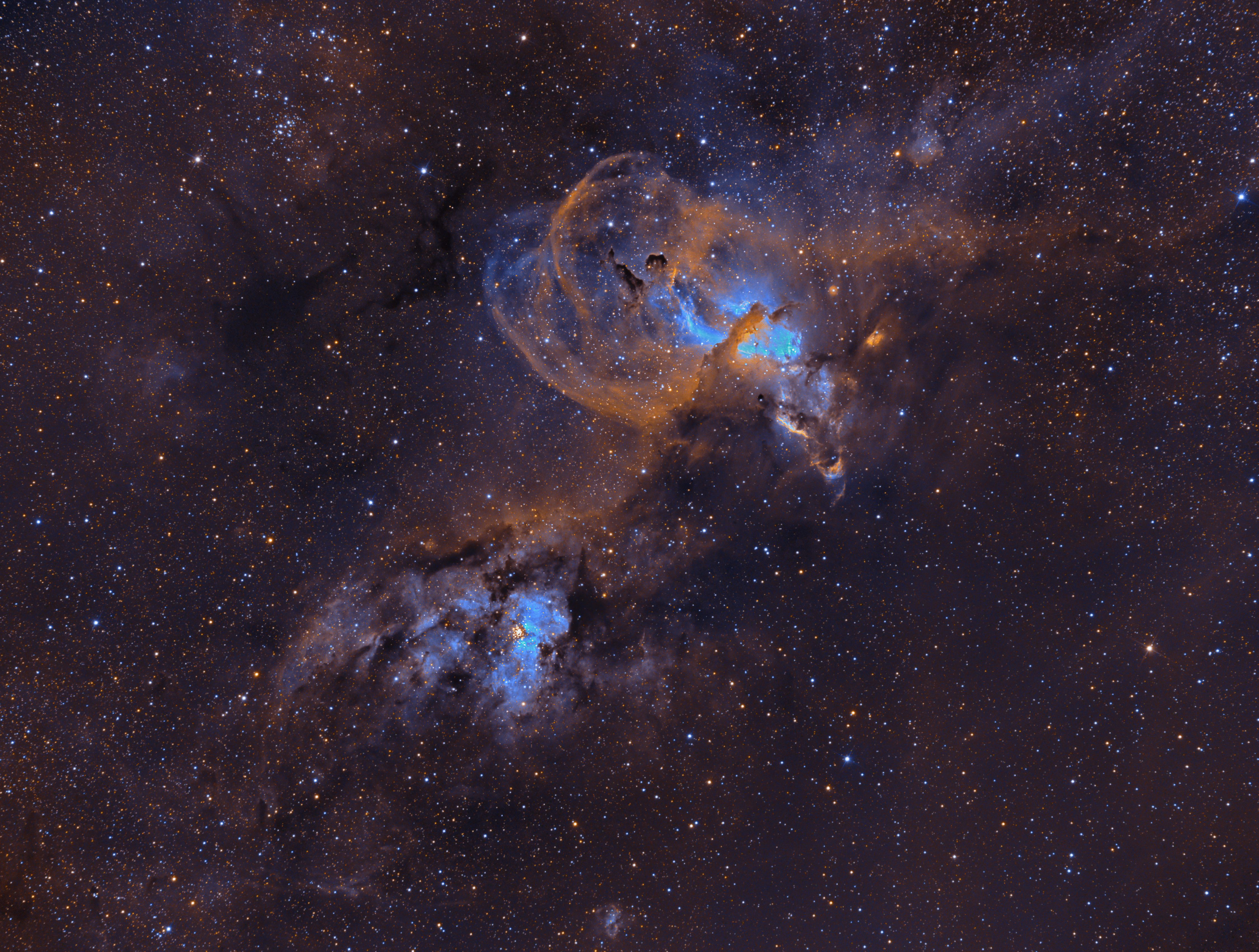 Statue of Liberty Nebula NGC 3576 r/astrophotography