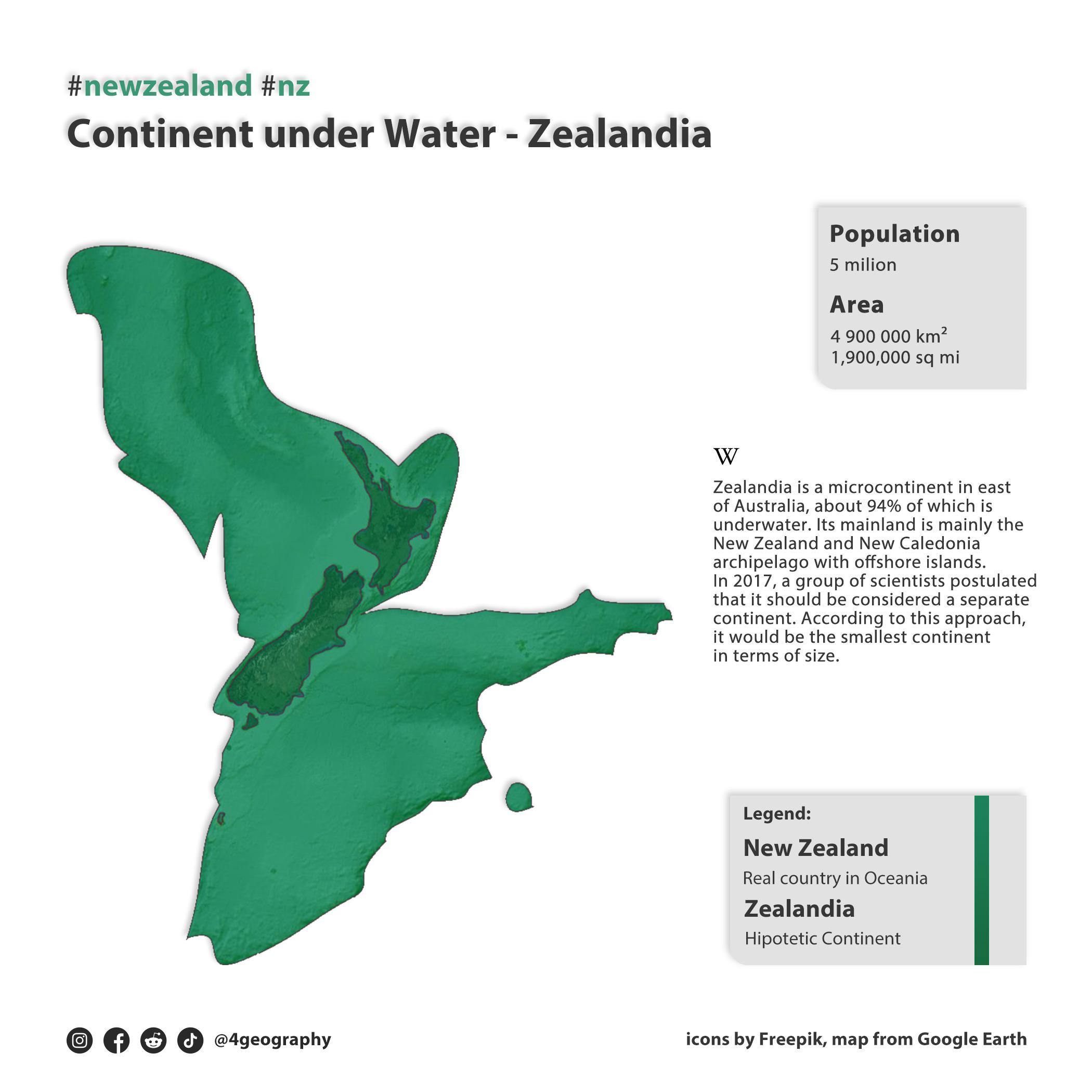 Zealandia r/MapPorn