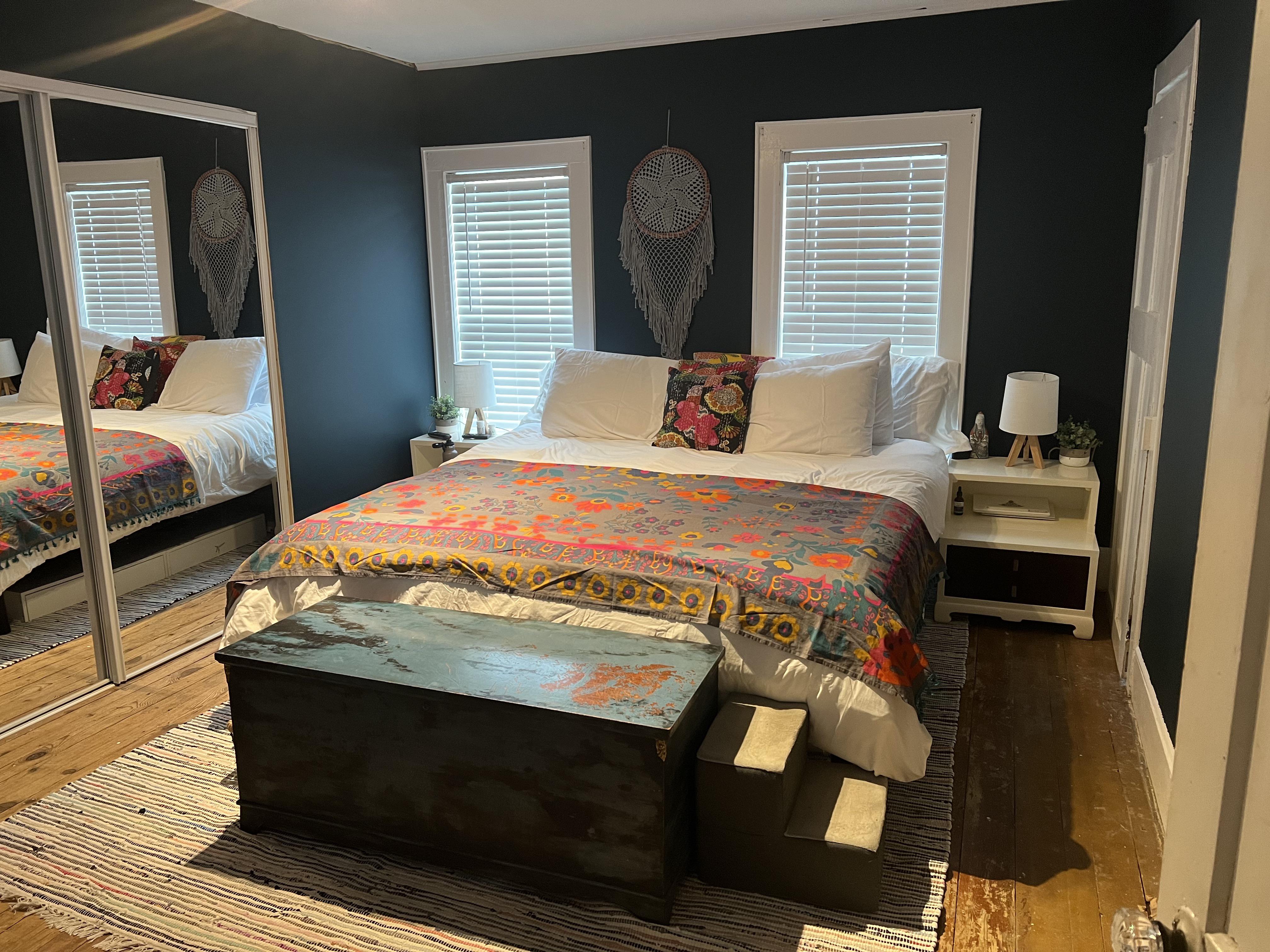 New bedroom - just need to finish trim and floors : r/CozyPlaces