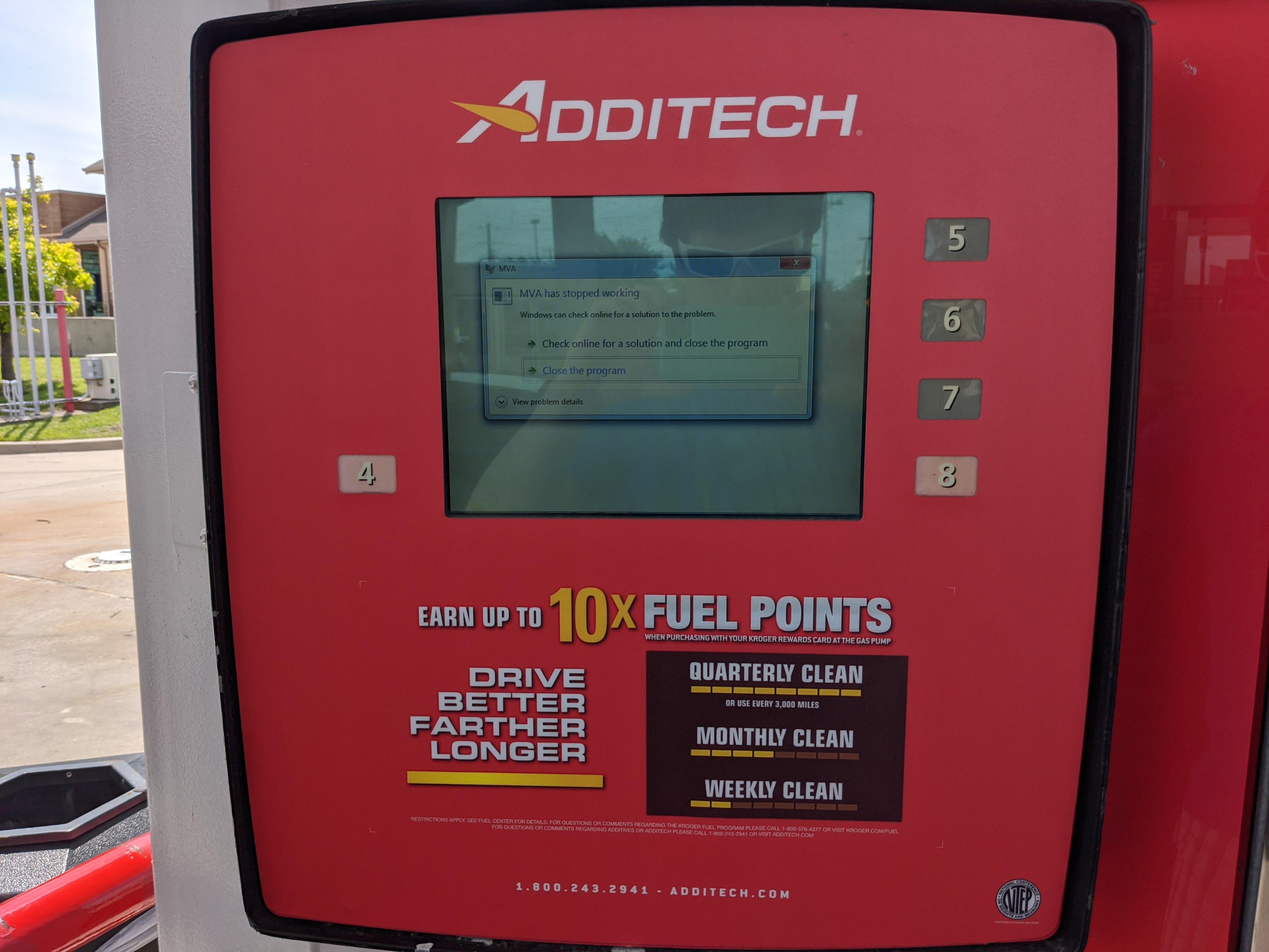 Gas pump at the local Kroger. r/PBSOD
