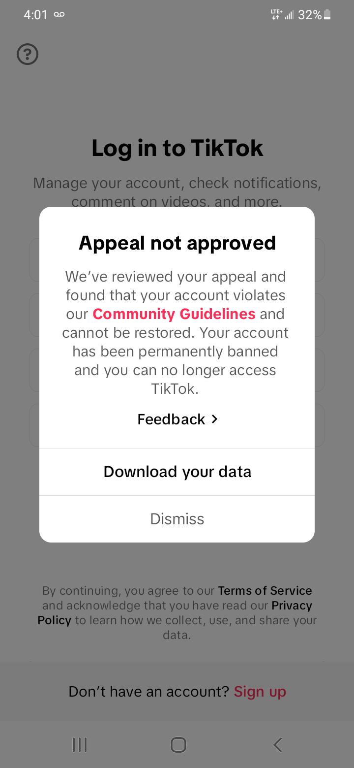 My account got hacked and the hacker got me banned 😭 r/TikTok