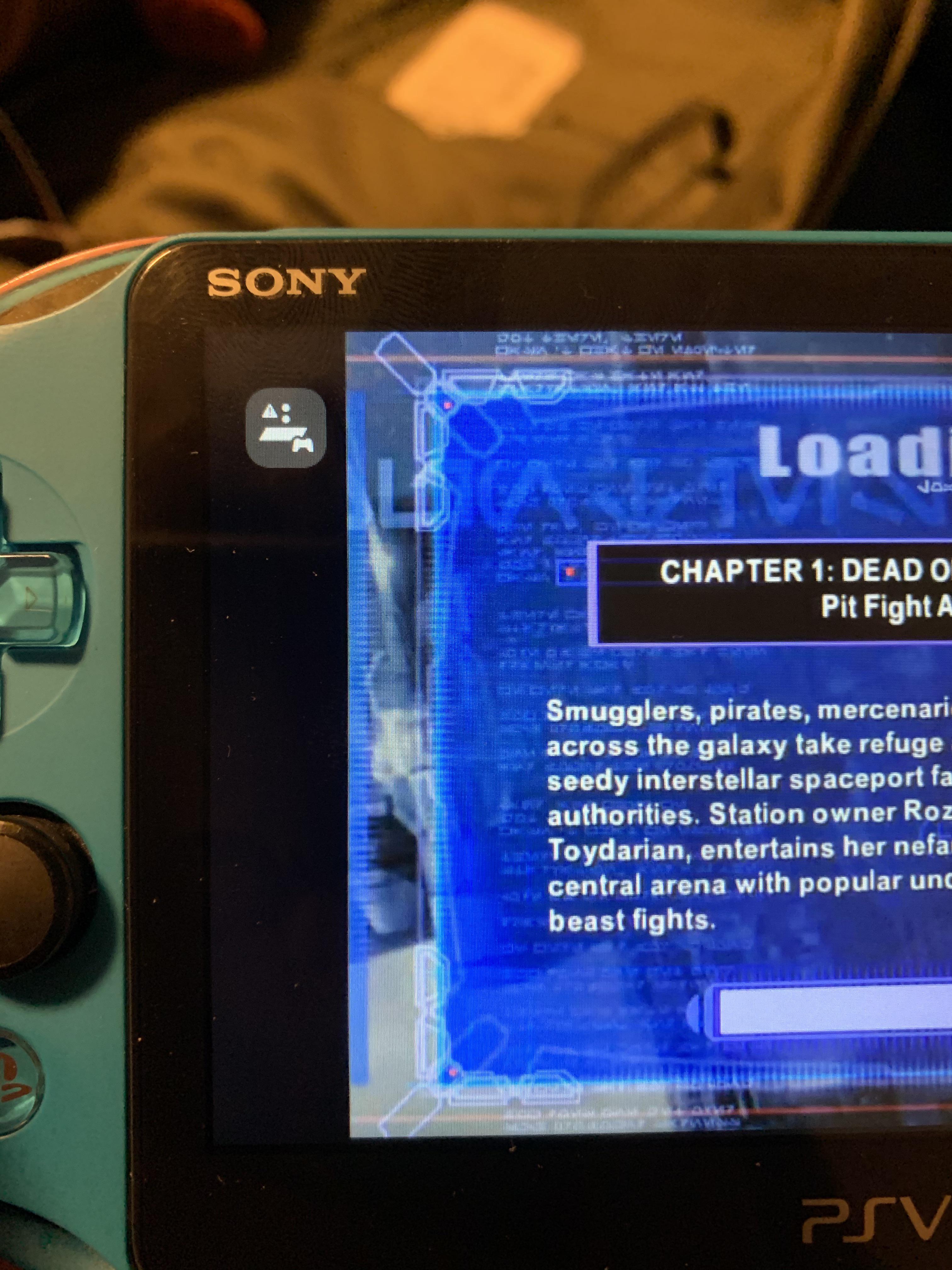 What does this icon mean during remote play? vita