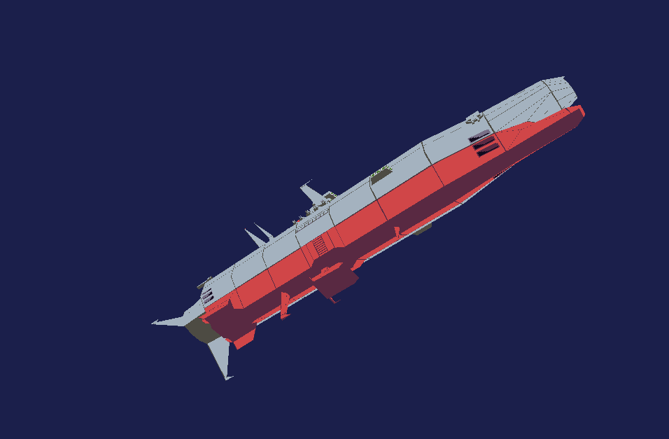 Space Battleship Yamato r/low_poly