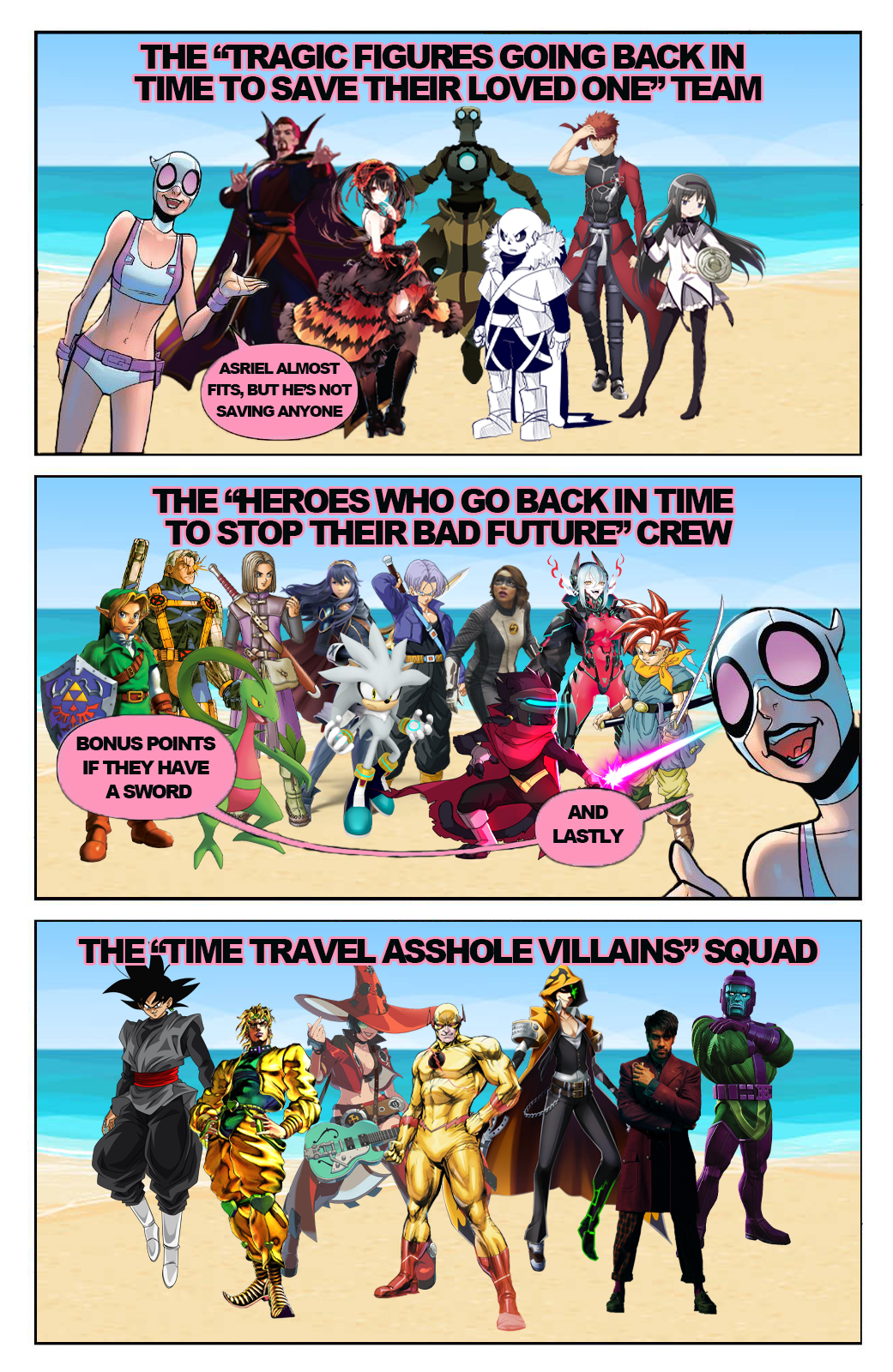 Theme search Groups of characters with the same general theme that