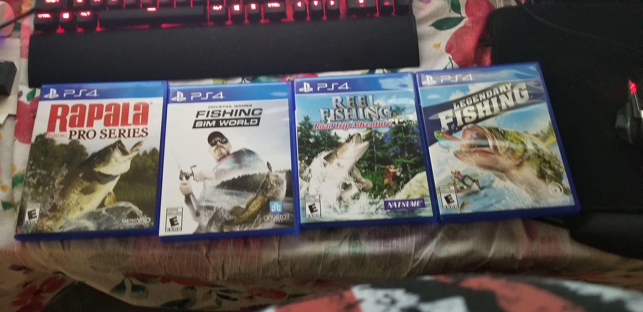 PS4 Fishing game collection so far. r/bassfishing