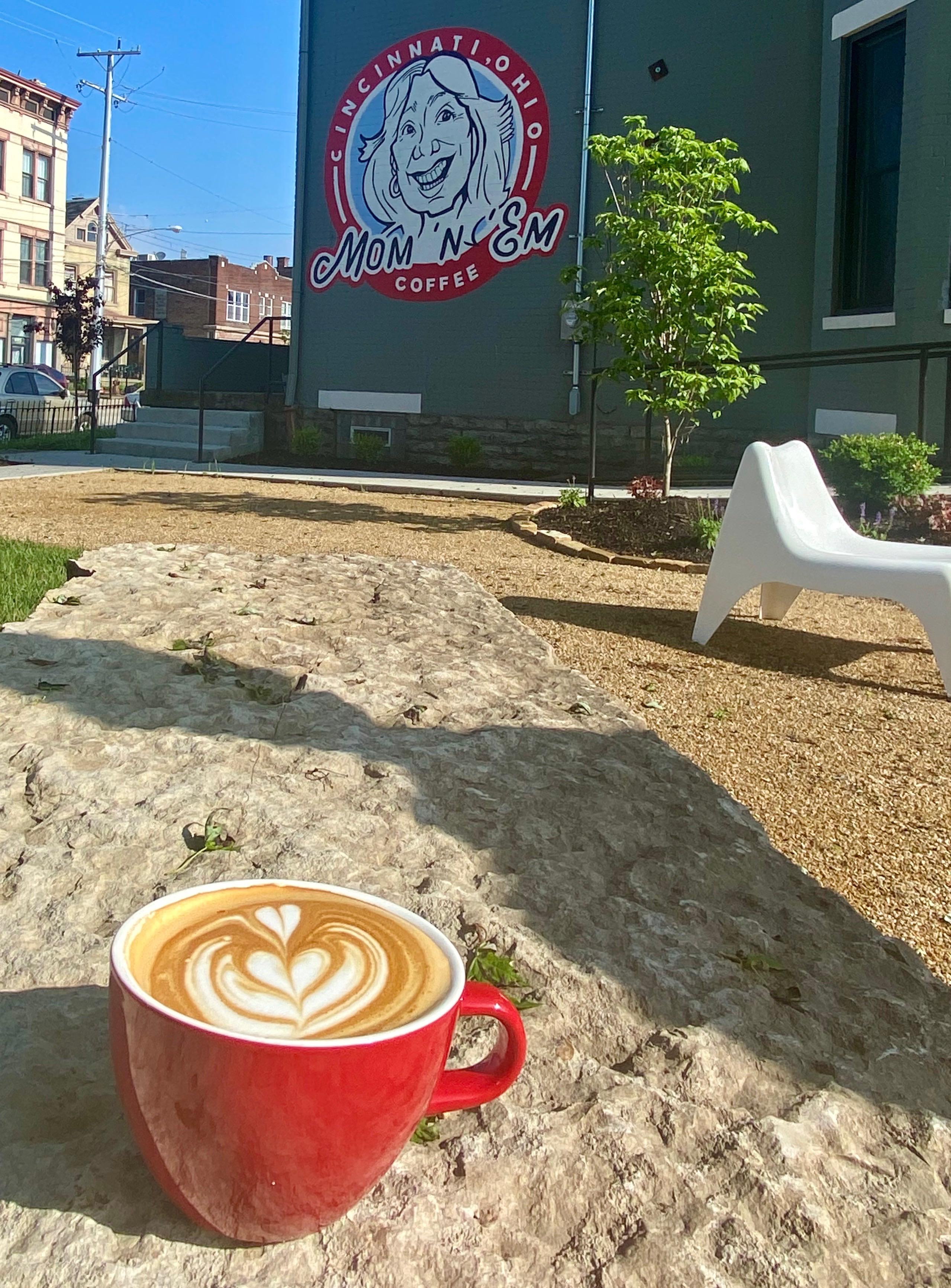 Loving the new Mom ‘n Em Coffee outdoor courtyard r/cincinnati