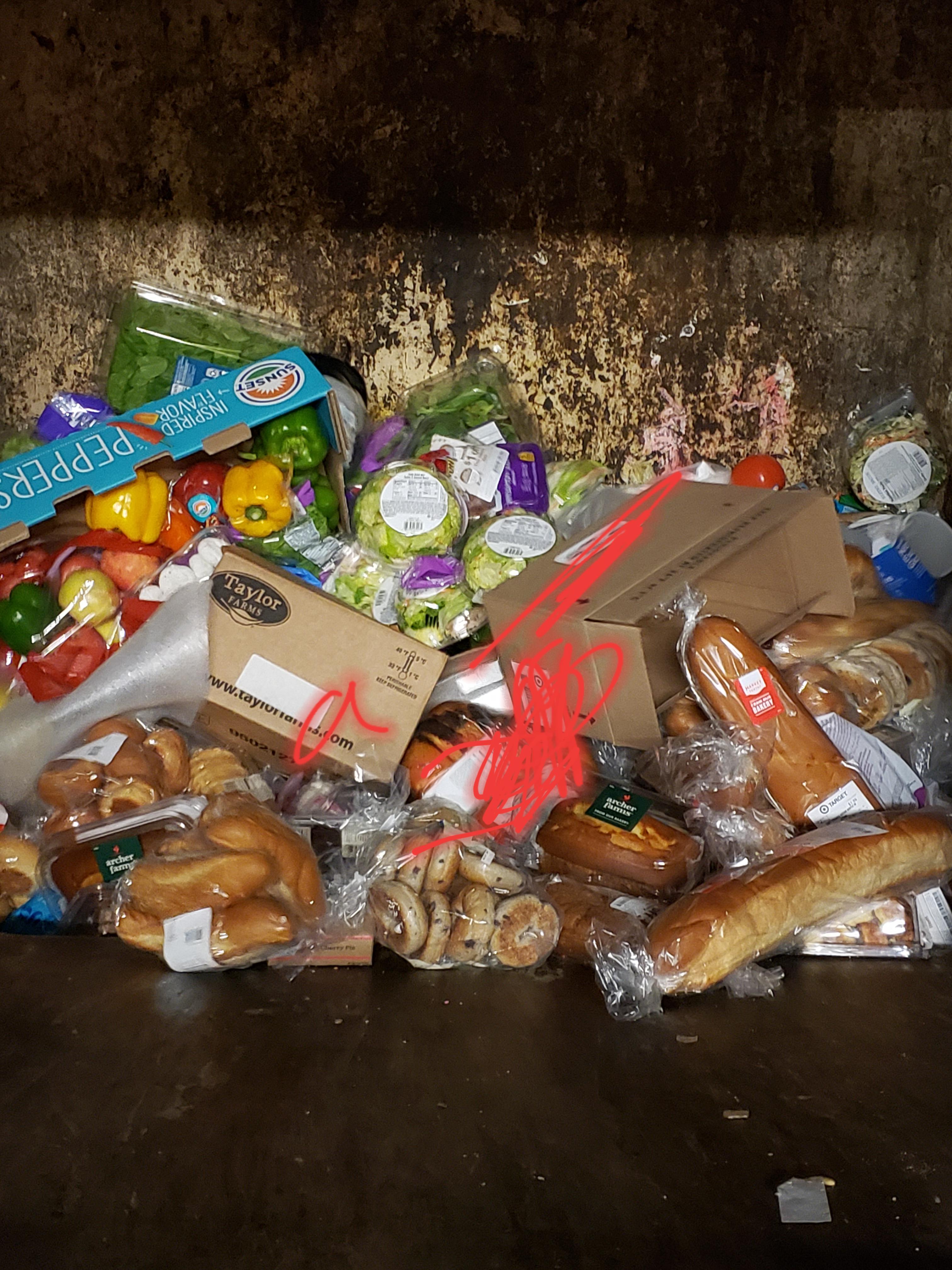 Just throwing some food away. ( r/Target