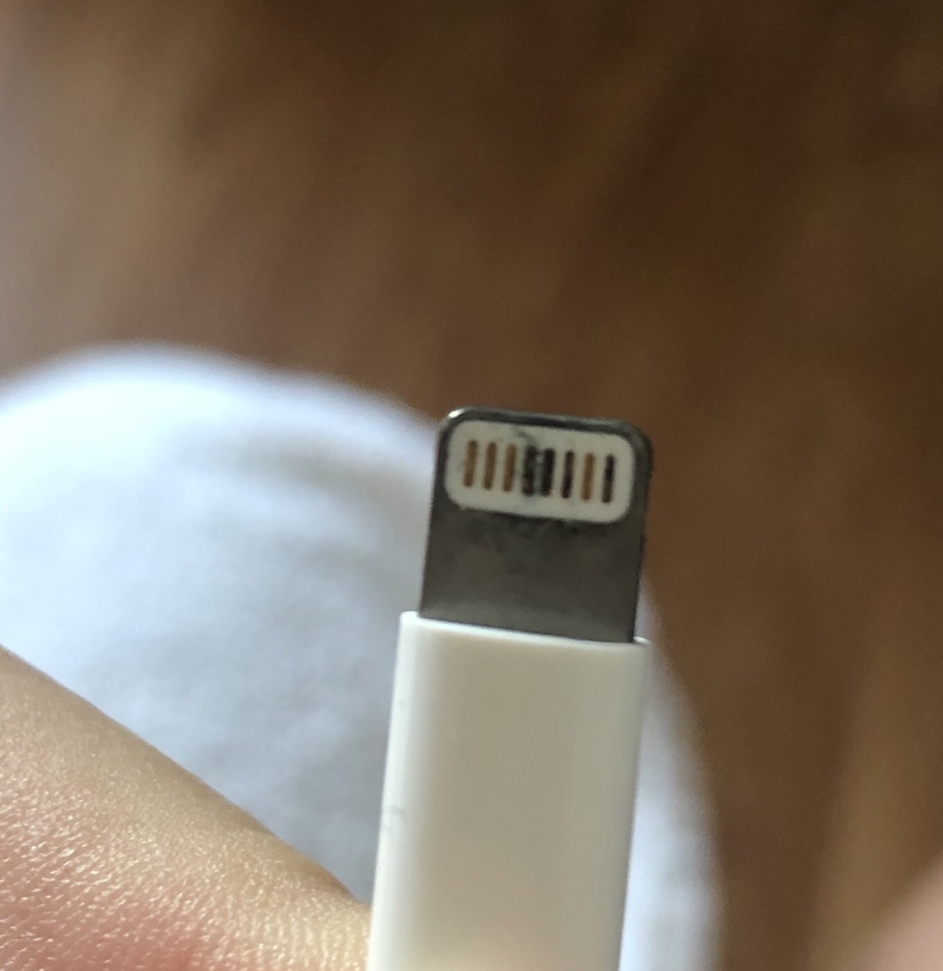 What are those black stripes on my charger? My iPhone X stops charging