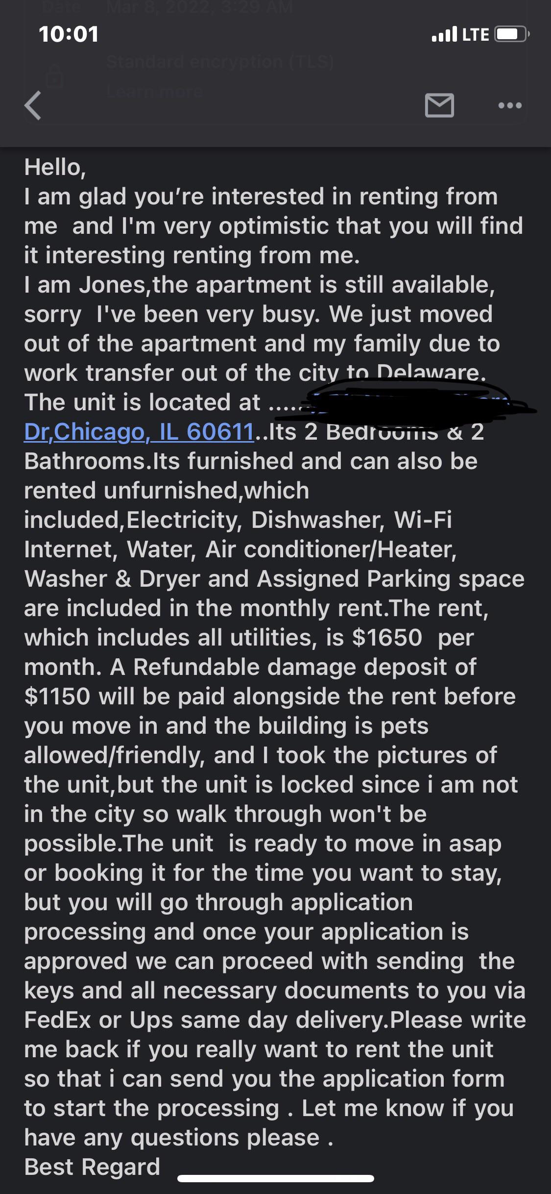 Rental Scam Coming in Hot r/Scams