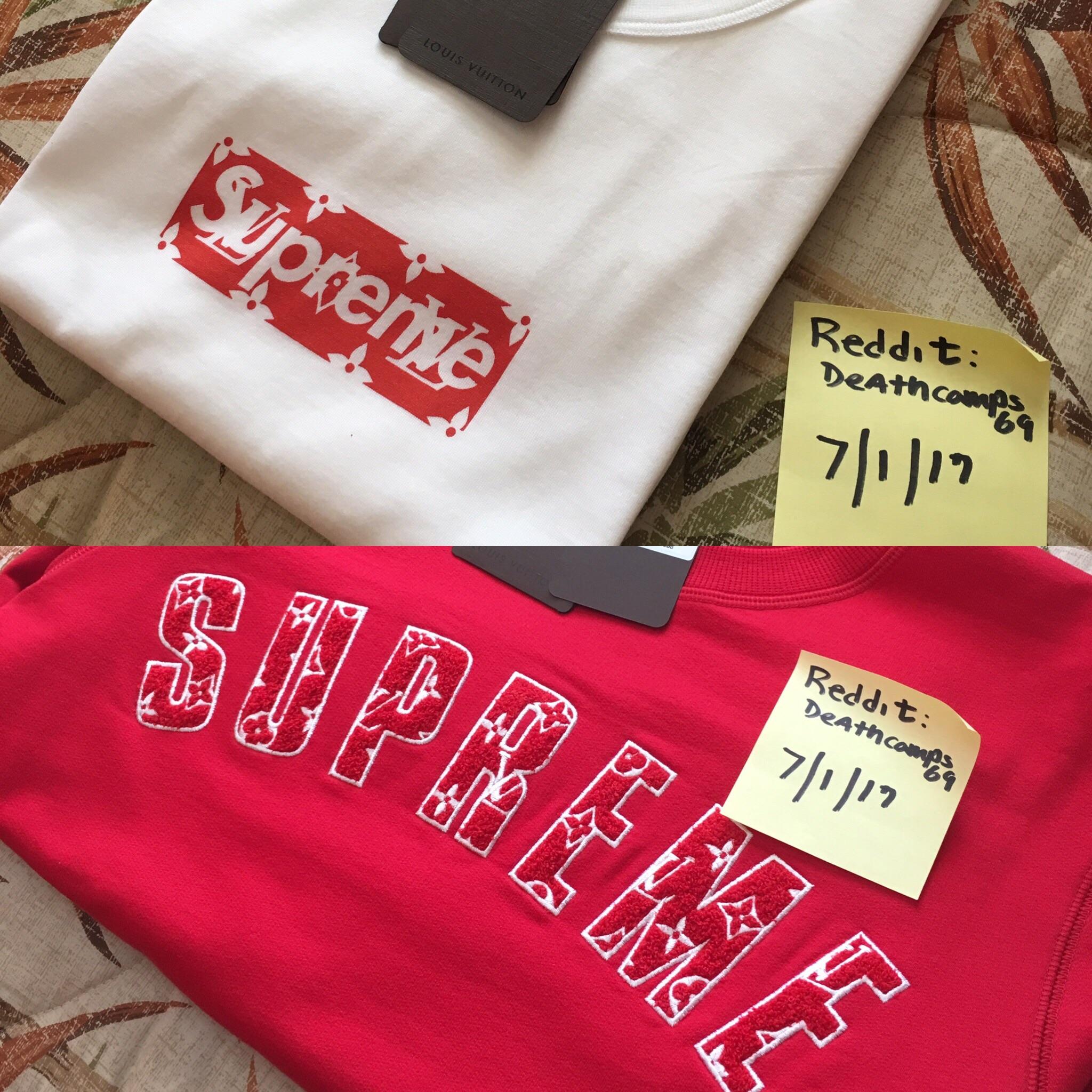 Louis Vuitton X Supreme Hoodie Real Vs Fake IQS Executive