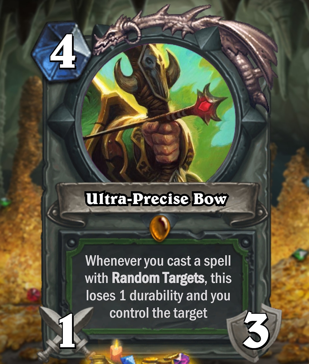 Hunter Legendary Weapon, works with spells like multi shot, deadly shot, misderection etc