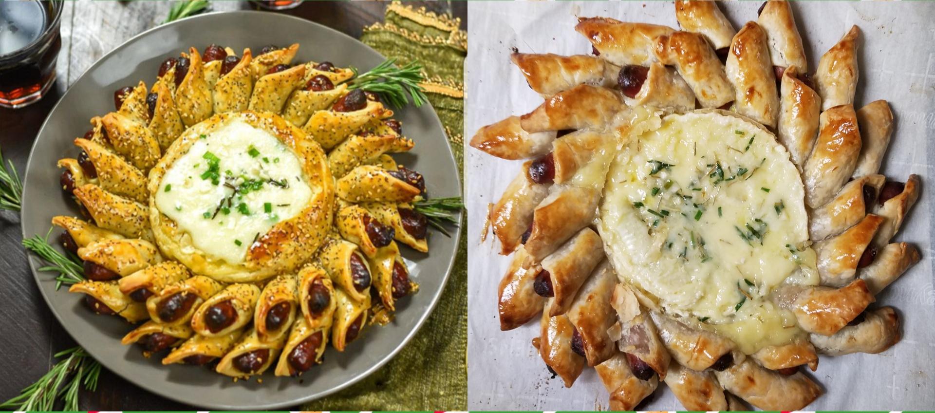 I really did nail it! Delicious baked brie and pigs in a blanket. r