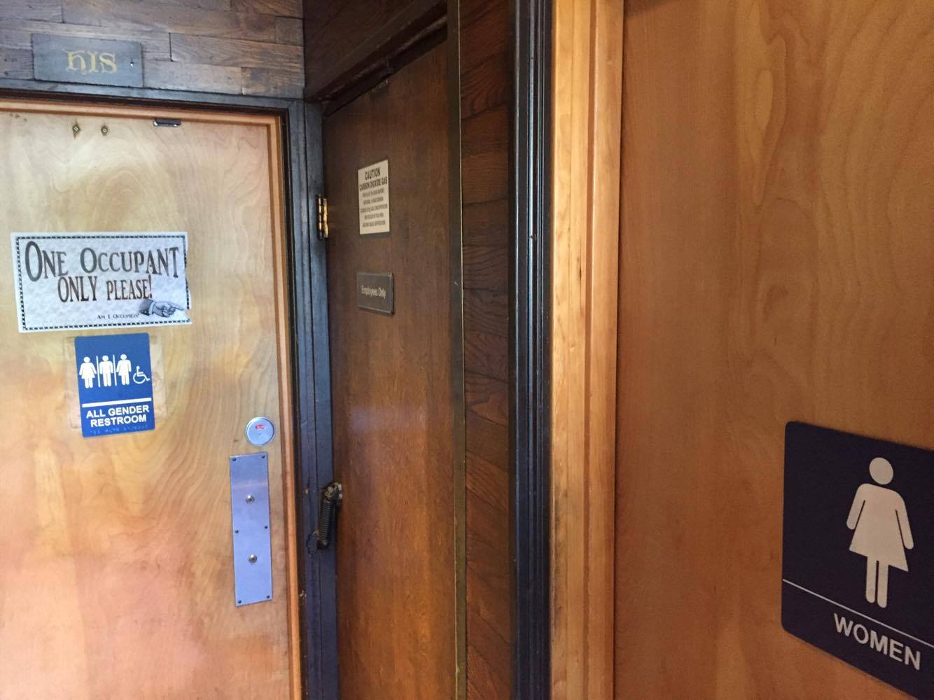 Am I wrong to be annoyed by this? The men's room has been replaced by a