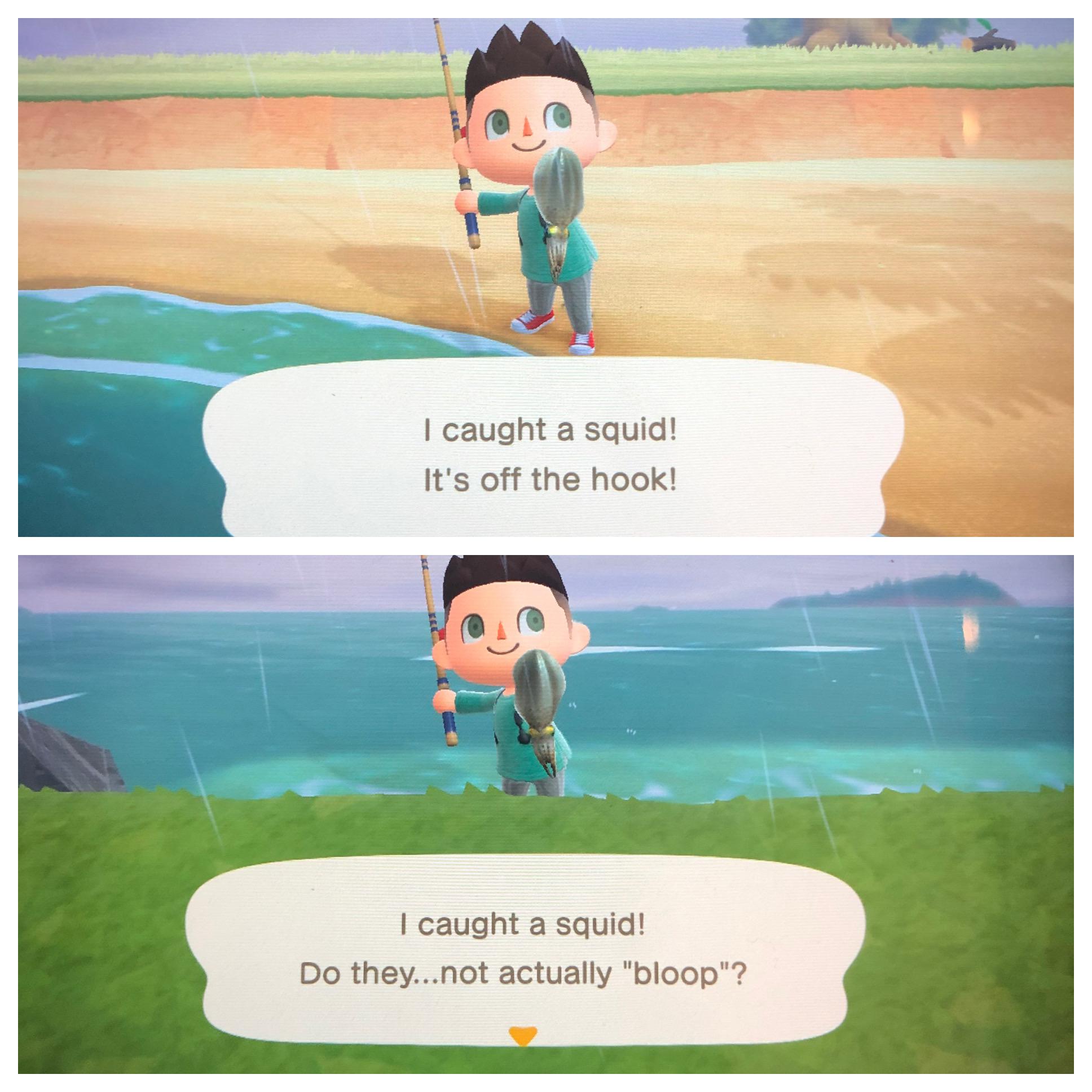 Anyone notice how the squid has two puns for it