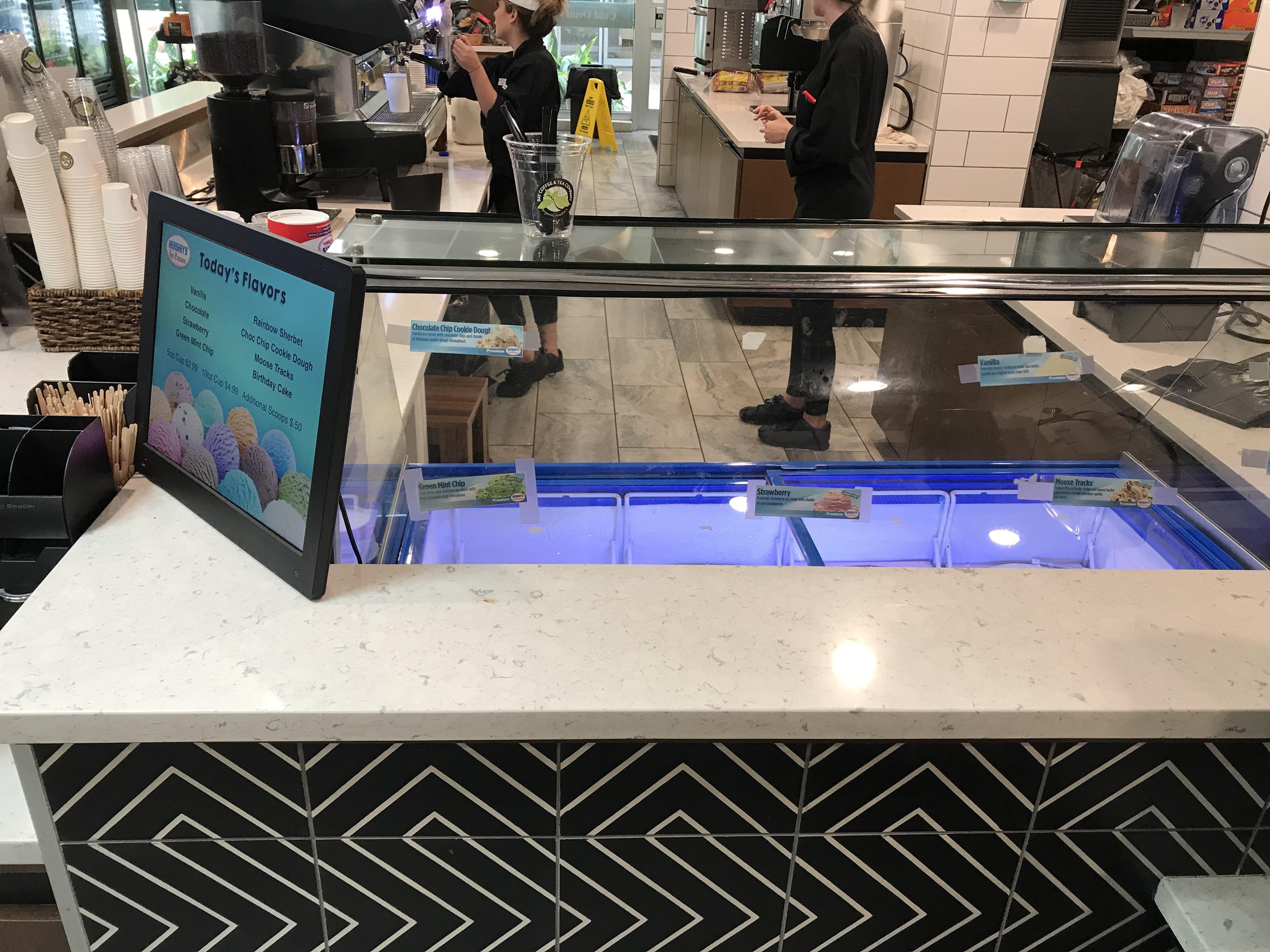 Breaking news! There is now Hershey’s ice cream at the Argos Bay Coffee