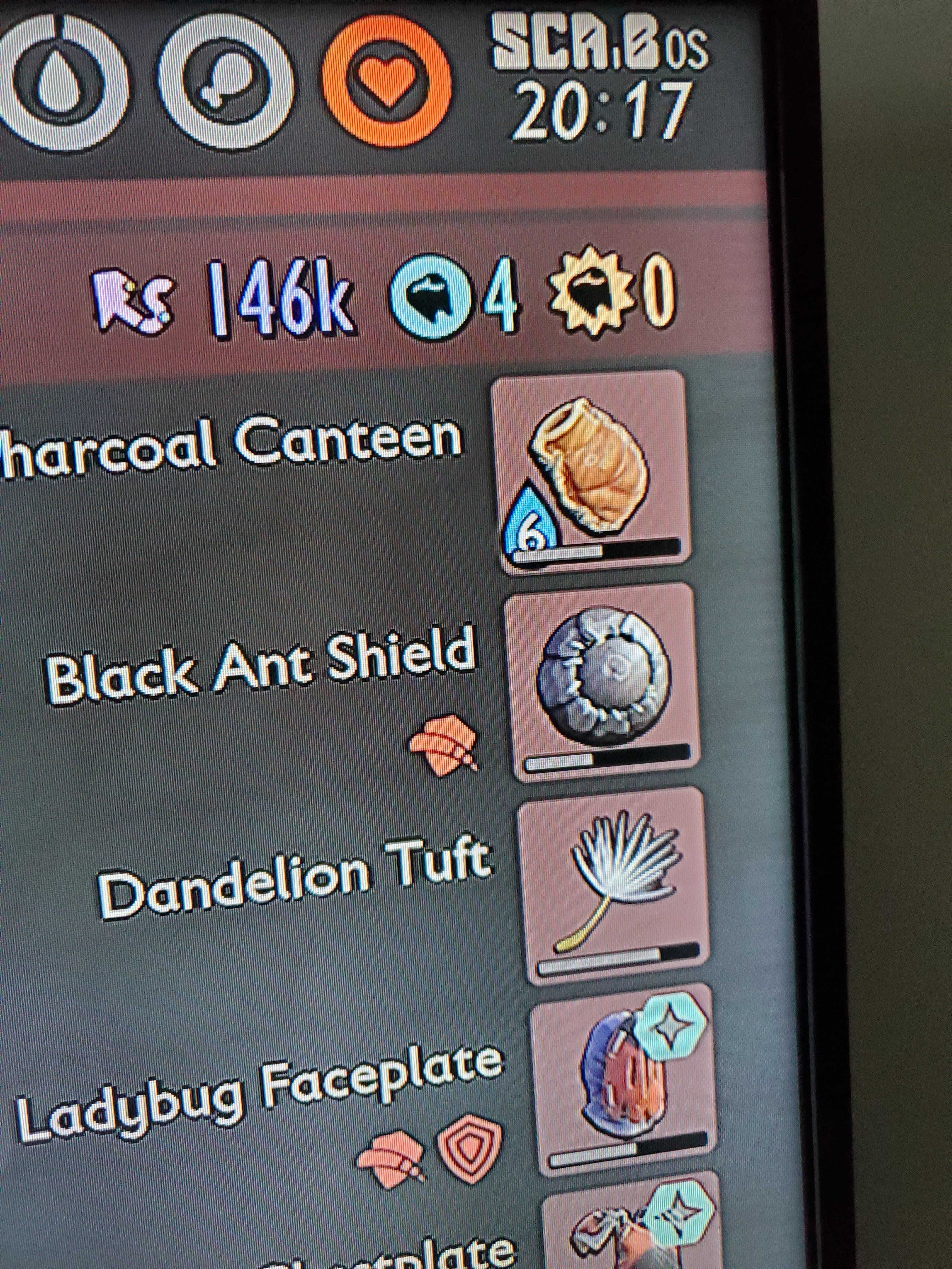 charcoal canteen holds 6 charges now? r/GroundedGame