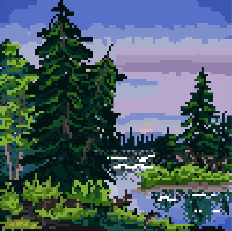 I am a total novice at pixel art, but to practice colors and shading I