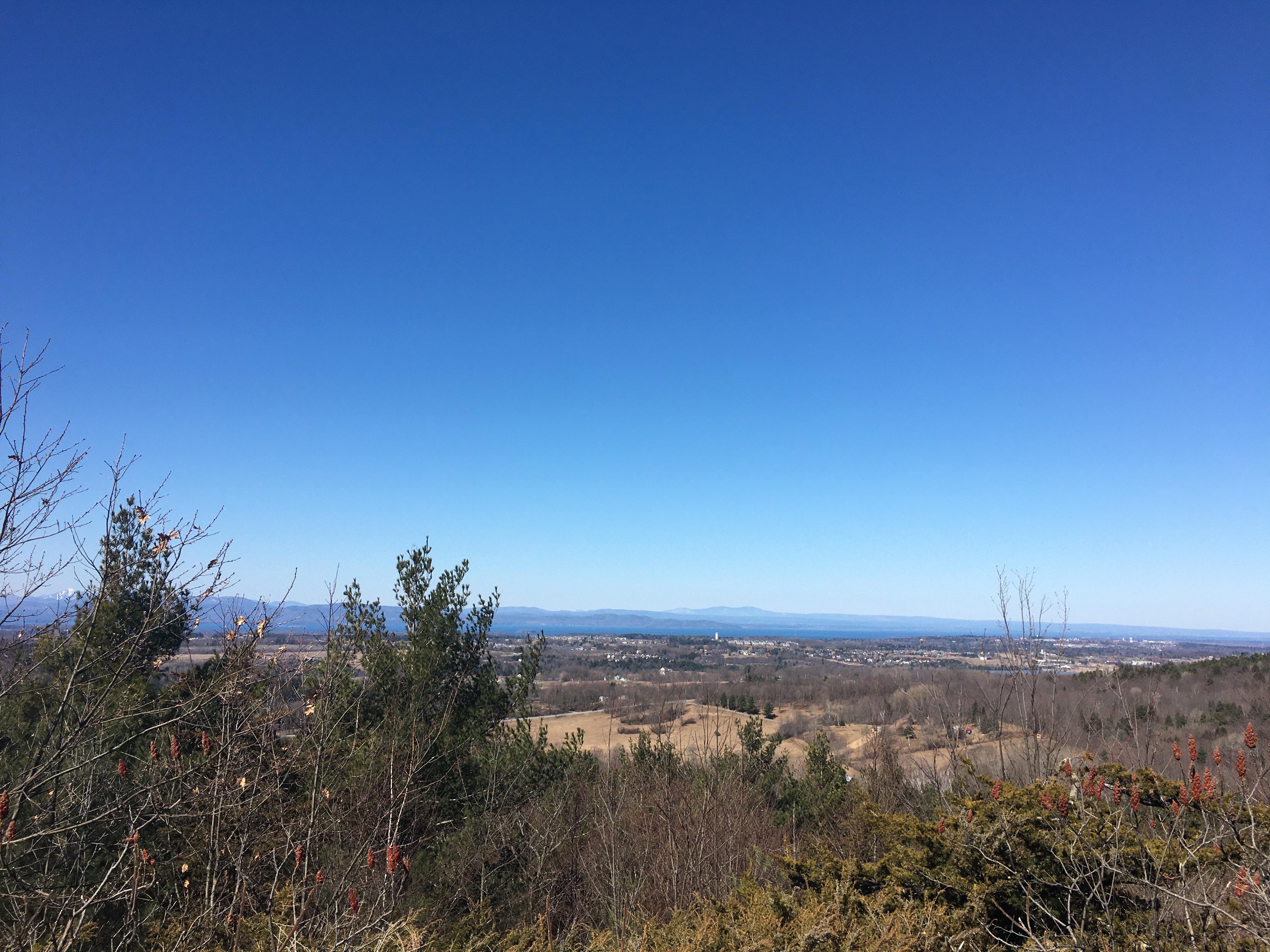The view today from Five Tree Hill County Park in Williston r/vermont