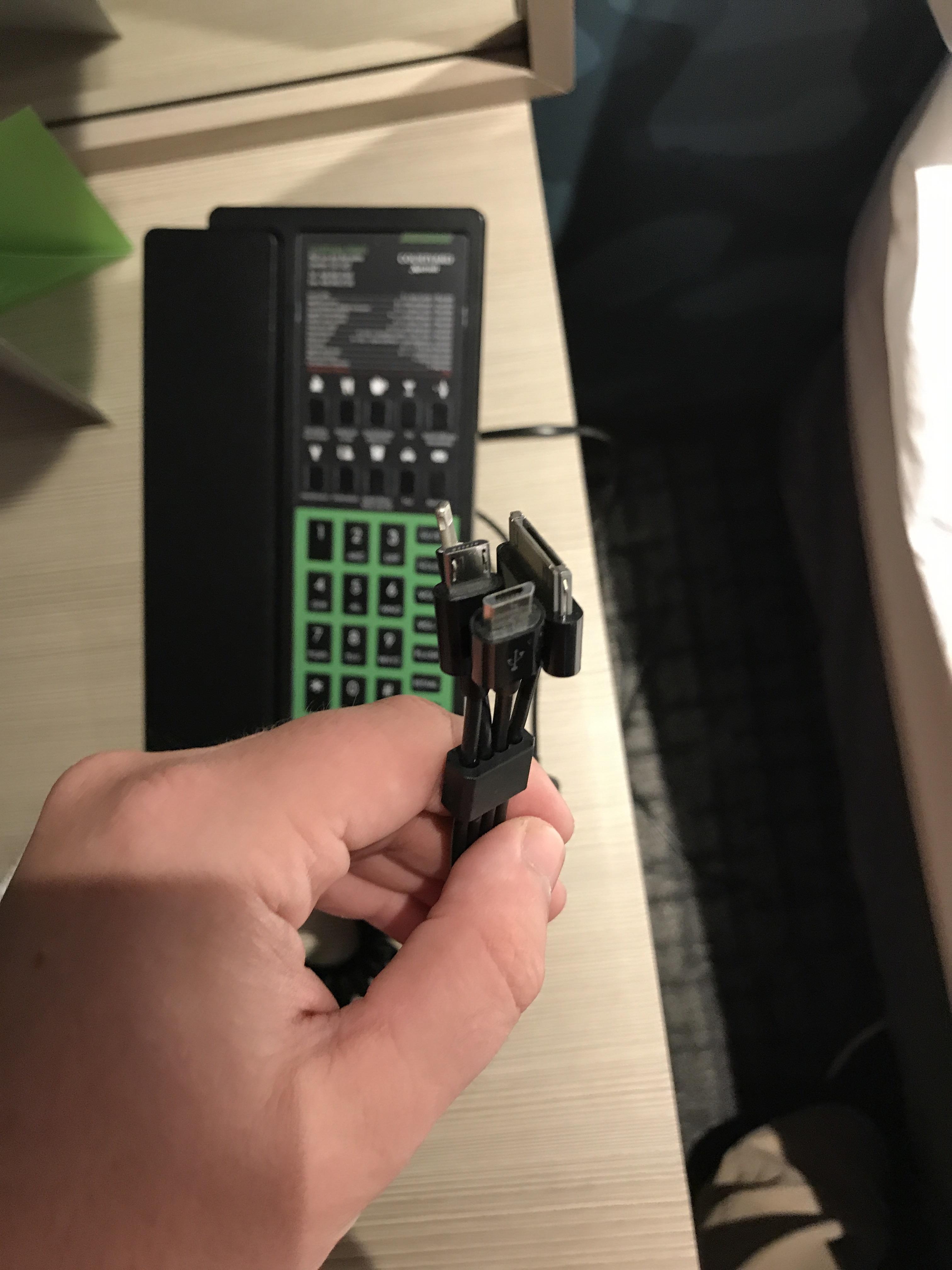 This hotel phone has built in phone chargers r/mildlyinteresting