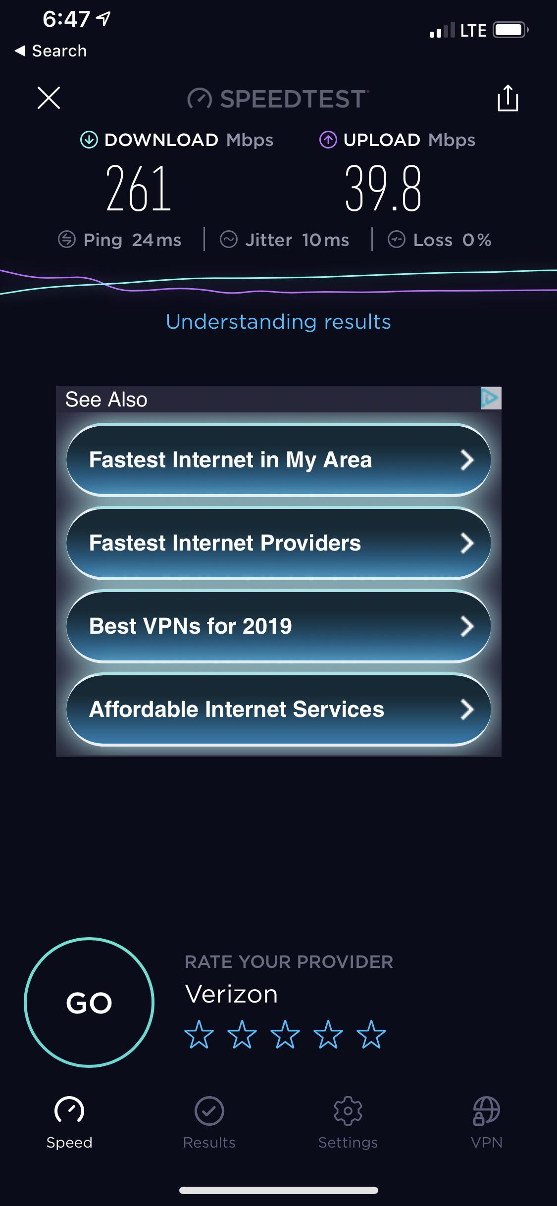 Totowa NJ speeds r/verizon