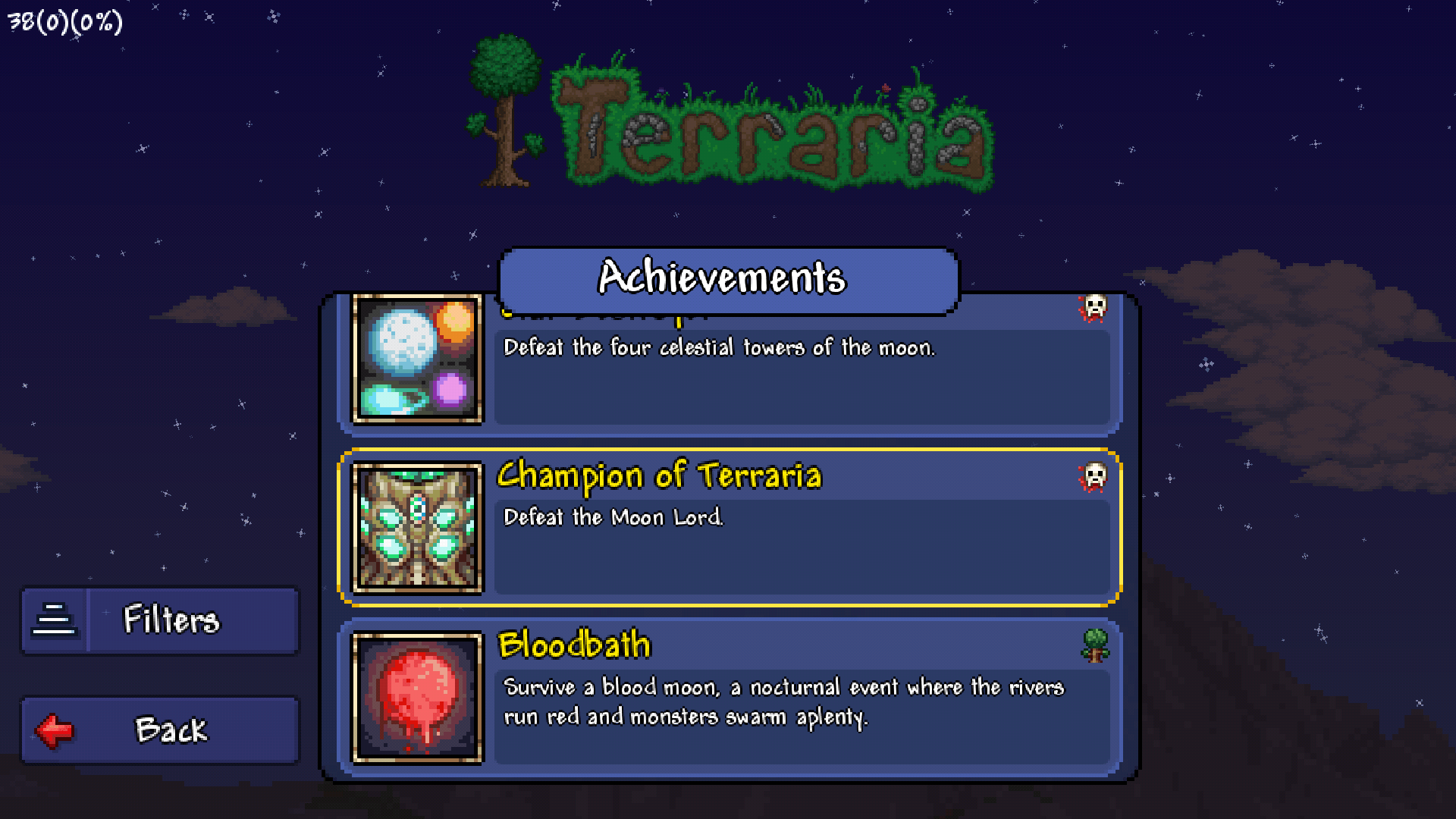 About a month ago I made a post about defeating my first boss, the eye